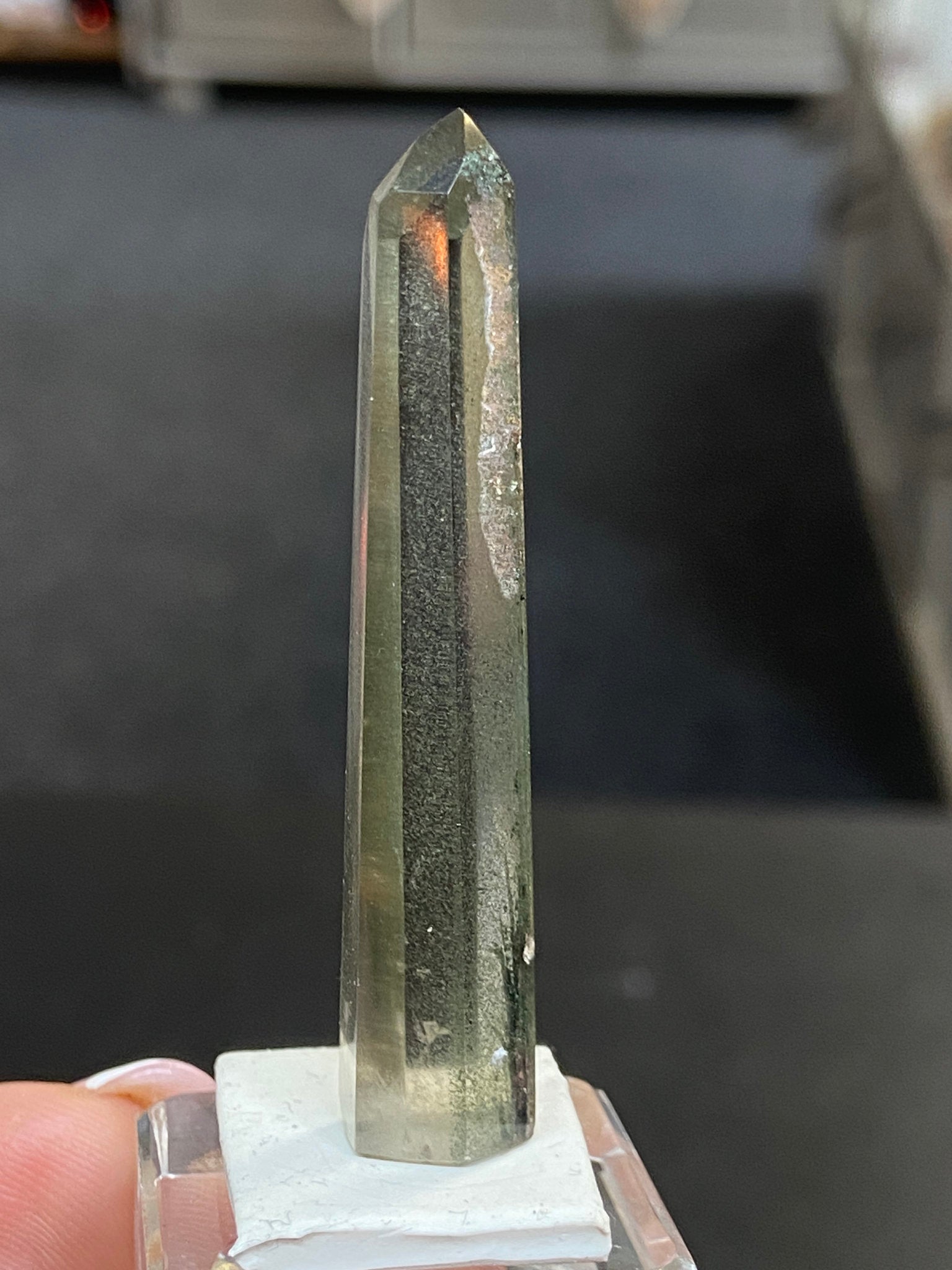 Madagascan Quartz Tower – Smoky with Chlorite