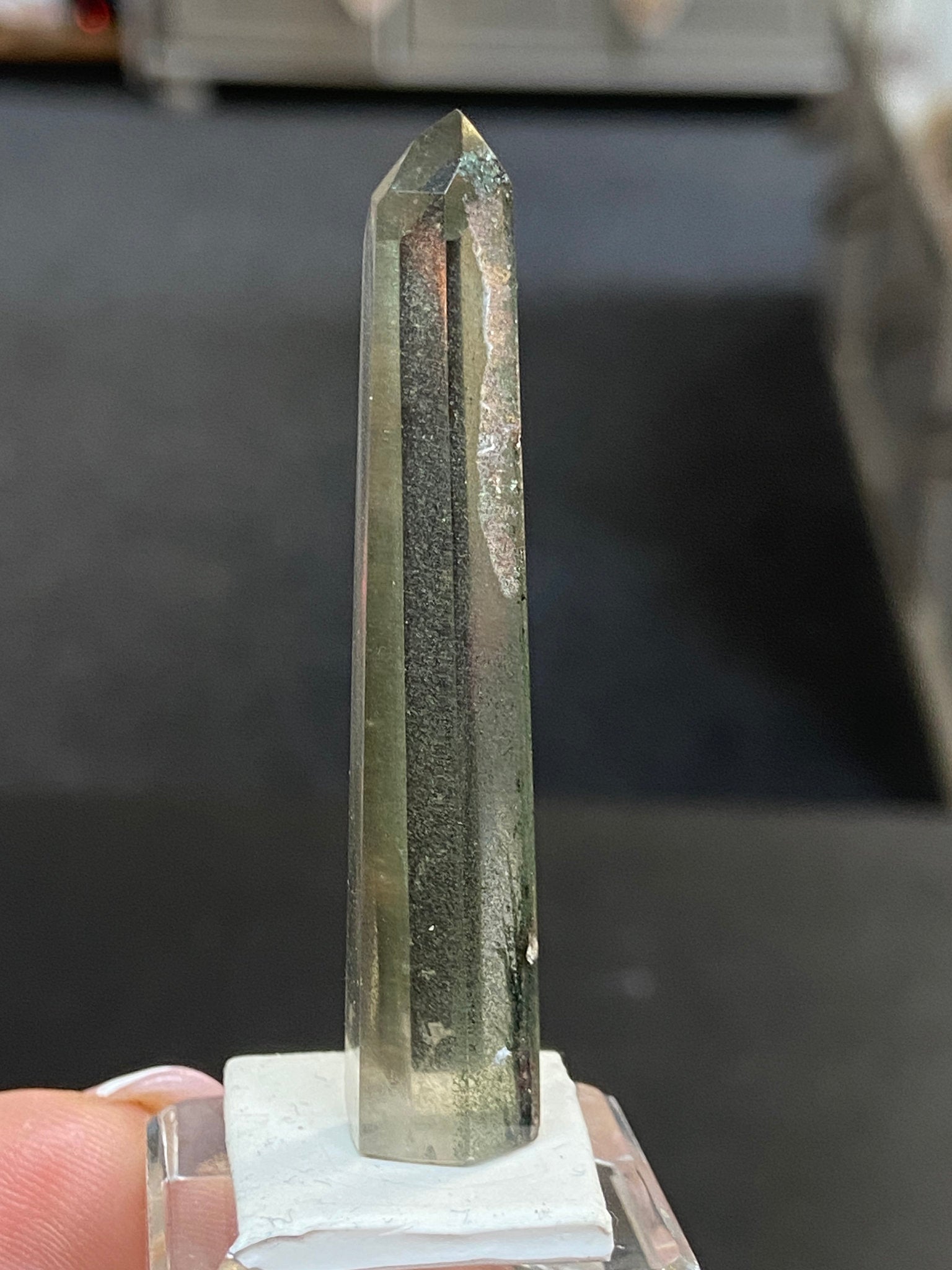 Madagascan Quartz Tower – Smoky with Chlorite