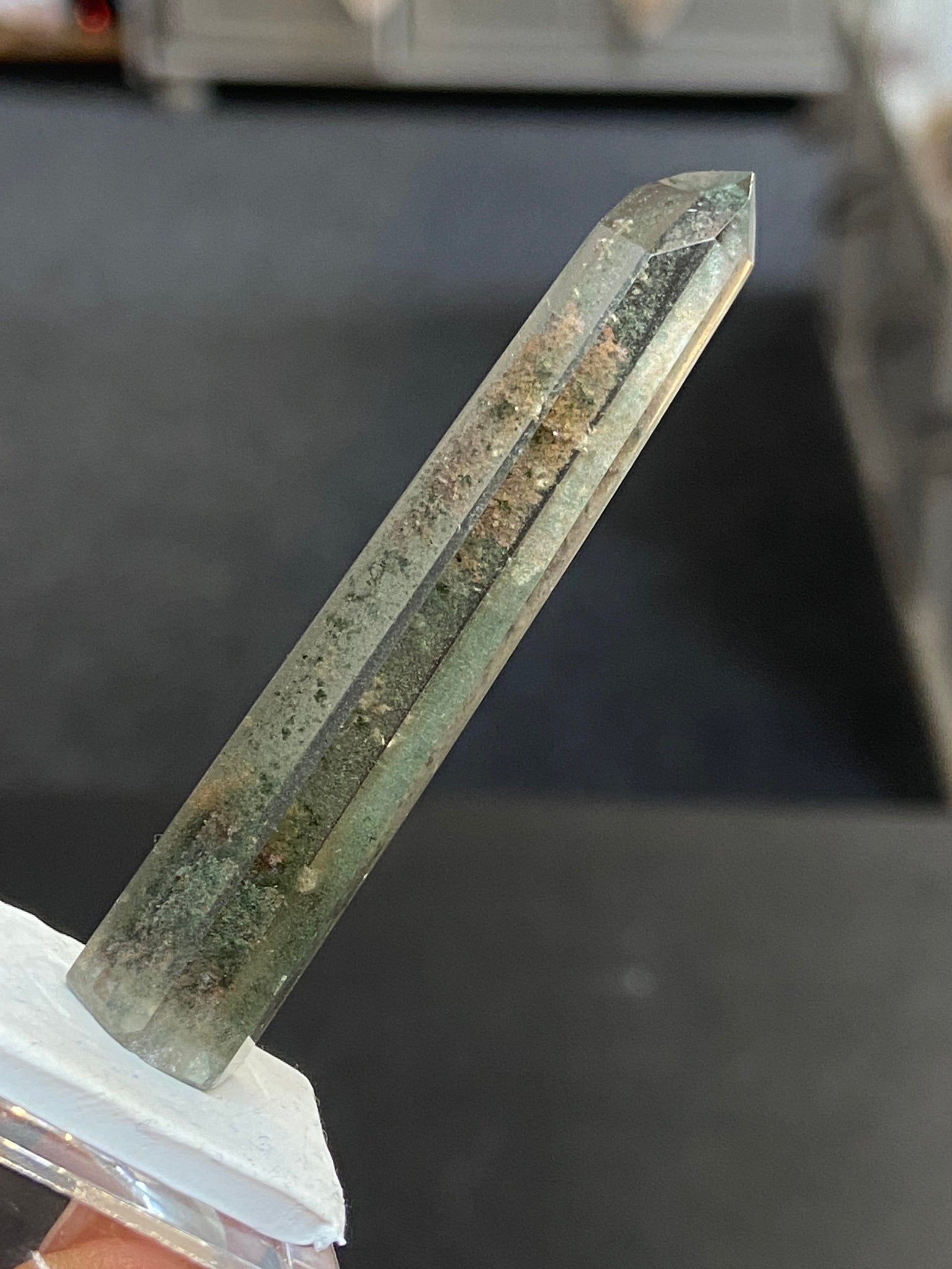 Madagascan Quartz Tower – Smoky with Chlorite