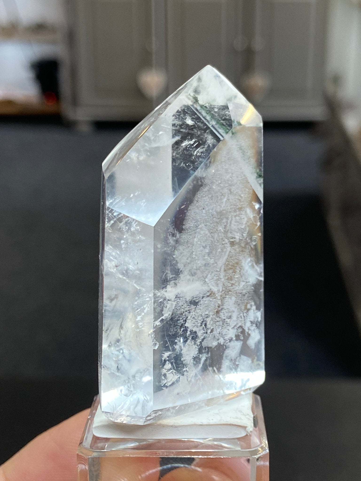 Madagascan Quartz Tower – Chlorite & Lodolite Phantom