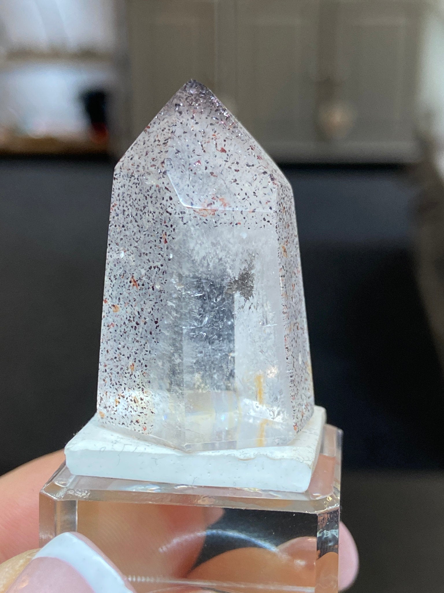 Madagascan Quartz Tower – Hematite & Lepidocrocite