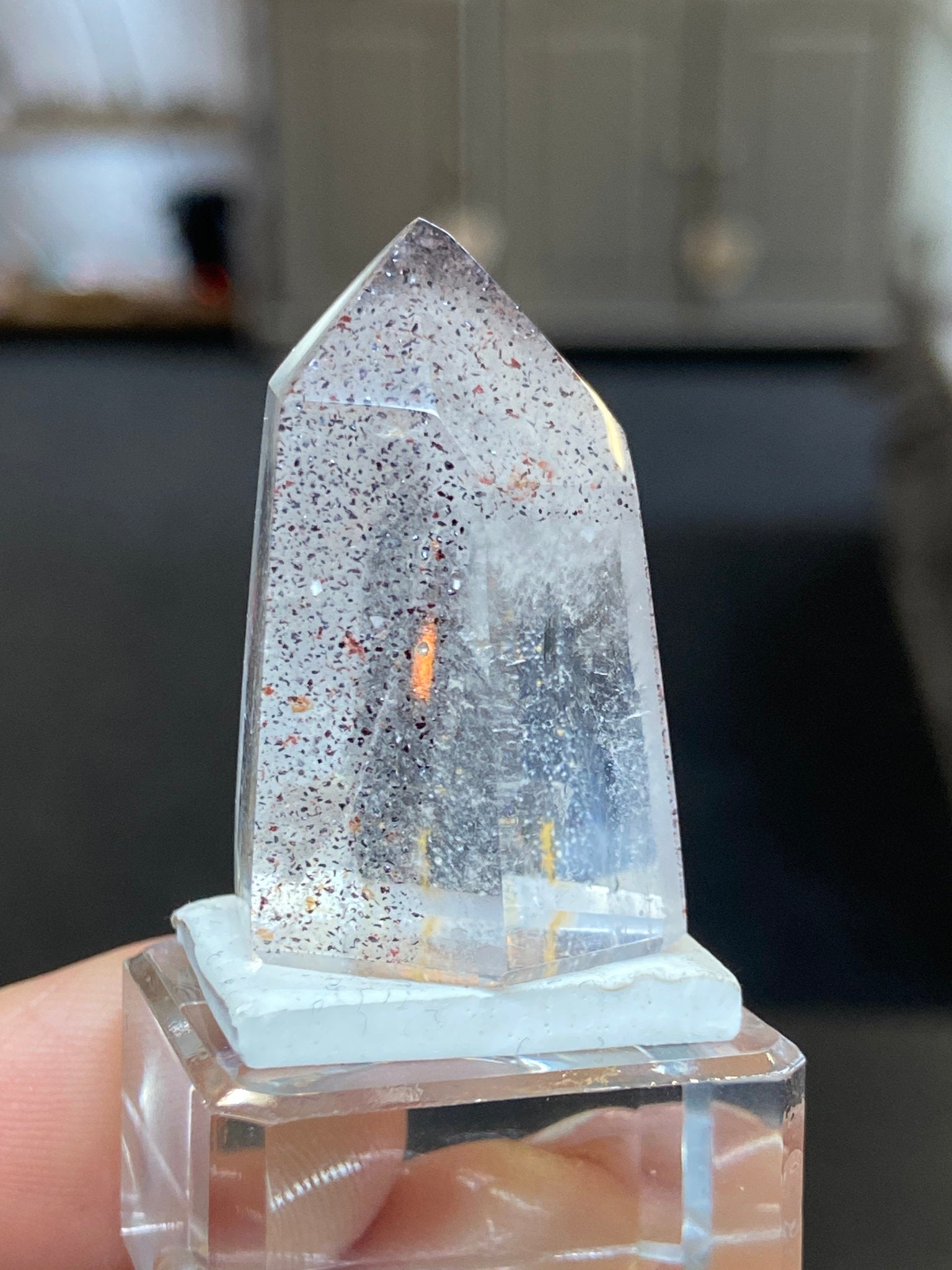 Madagascan Quartz Tower – Hematite & Lepidocrocite