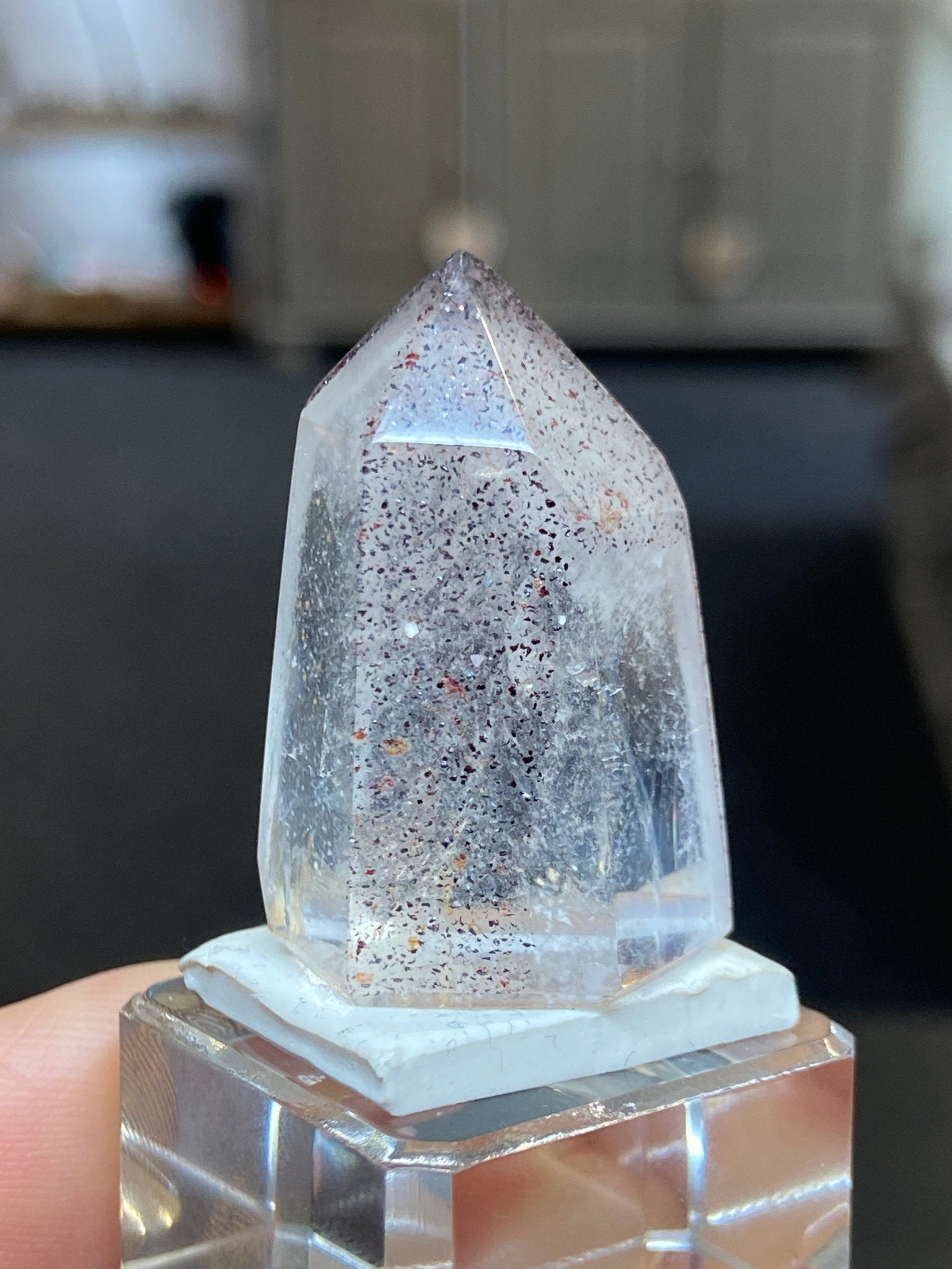 Madagascan Quartz Tower – Hematite & Lepidocrocite