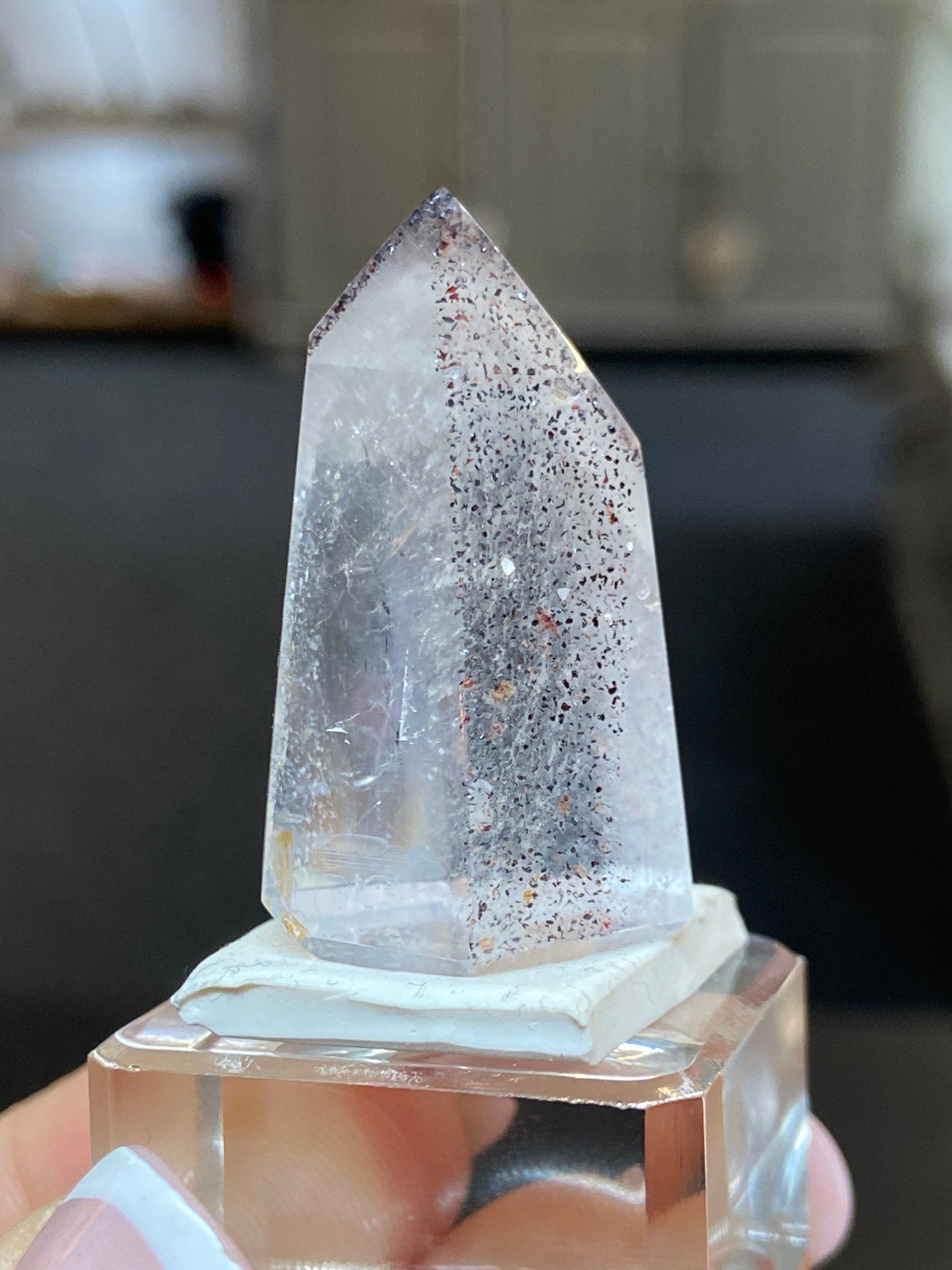Madagascan Quartz Tower – Hematite & Lepidocrocite
