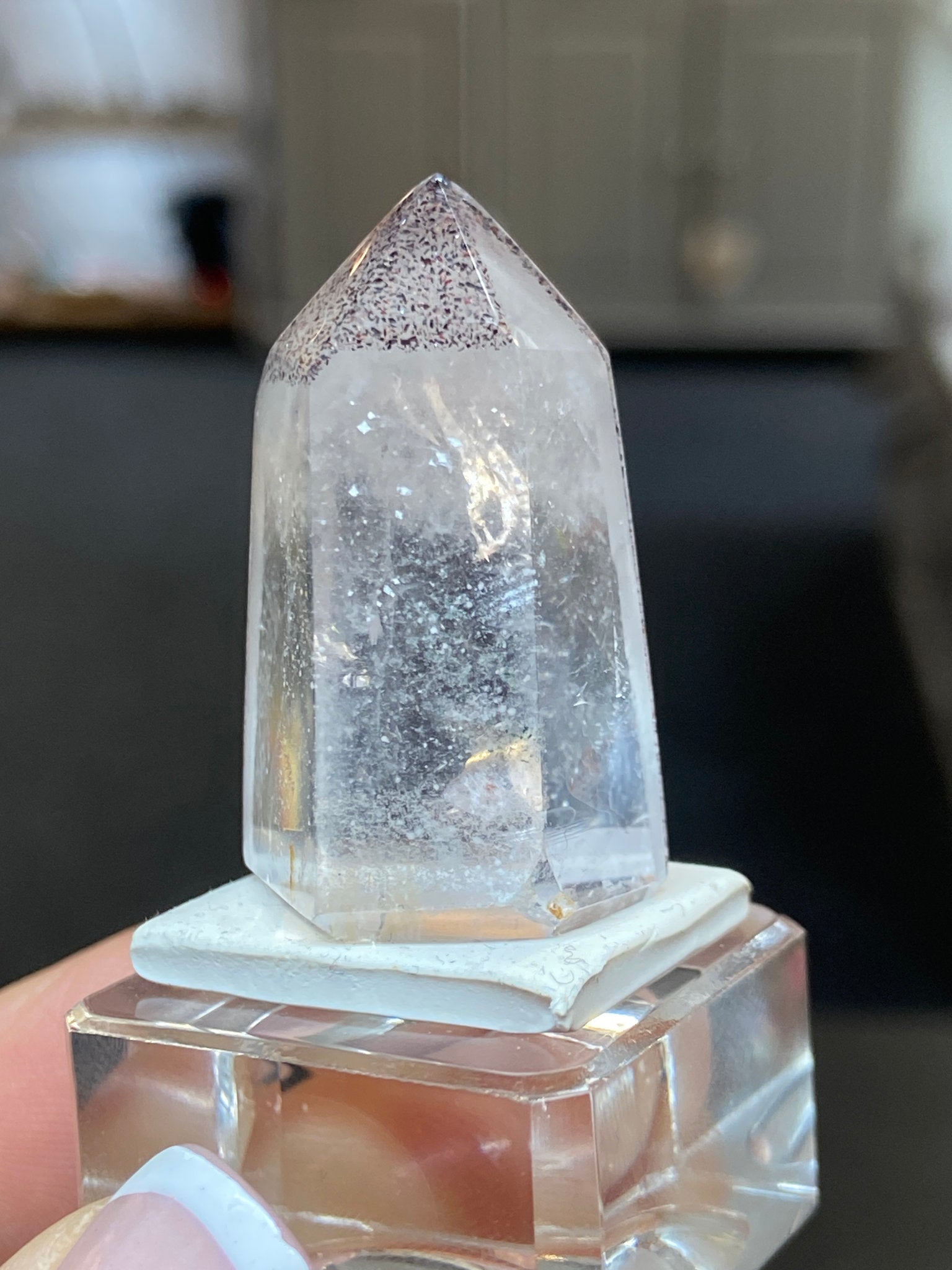Madagascan Quartz Tower – Hematite & Lepidocrocite