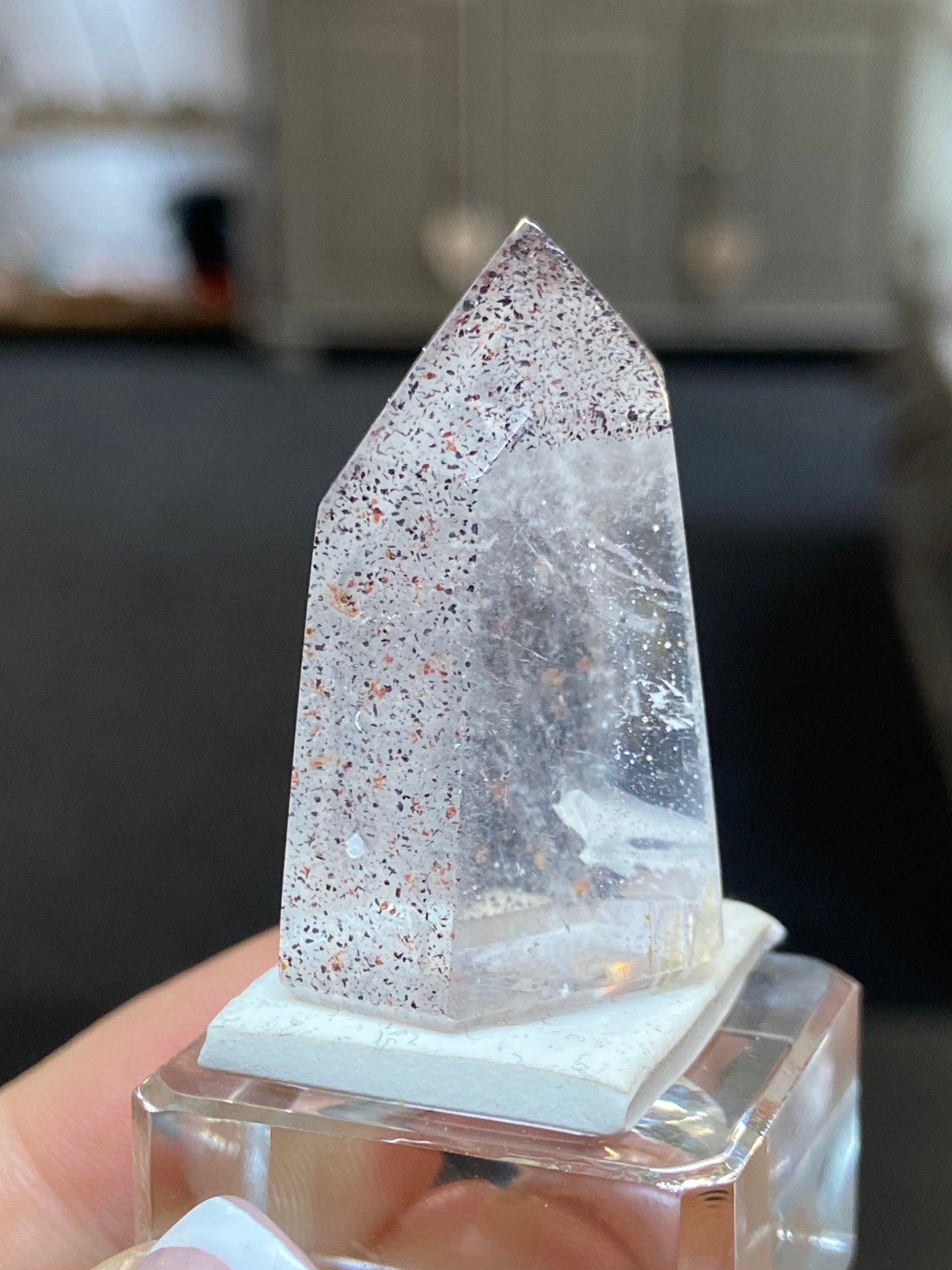 Madagascan Quartz Tower – Hematite & Lepidocrocite