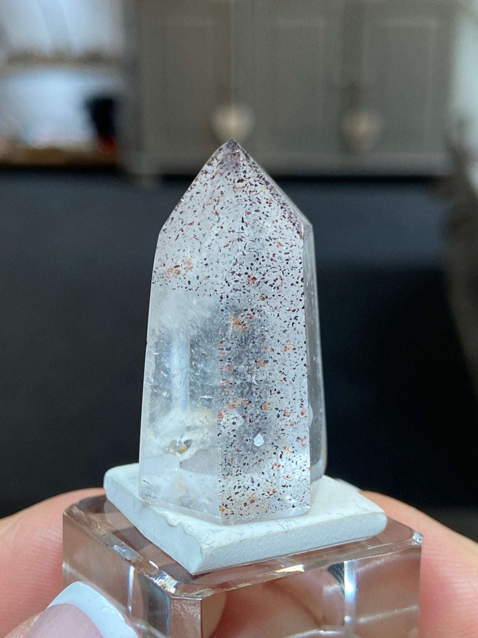 Madagascan Quartz Tower – Hematite & Lepidocrocite