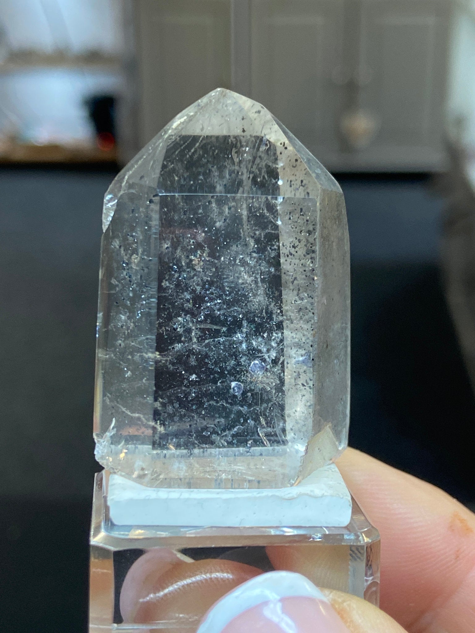 Madagascan Quartz Tower – Hematite Included