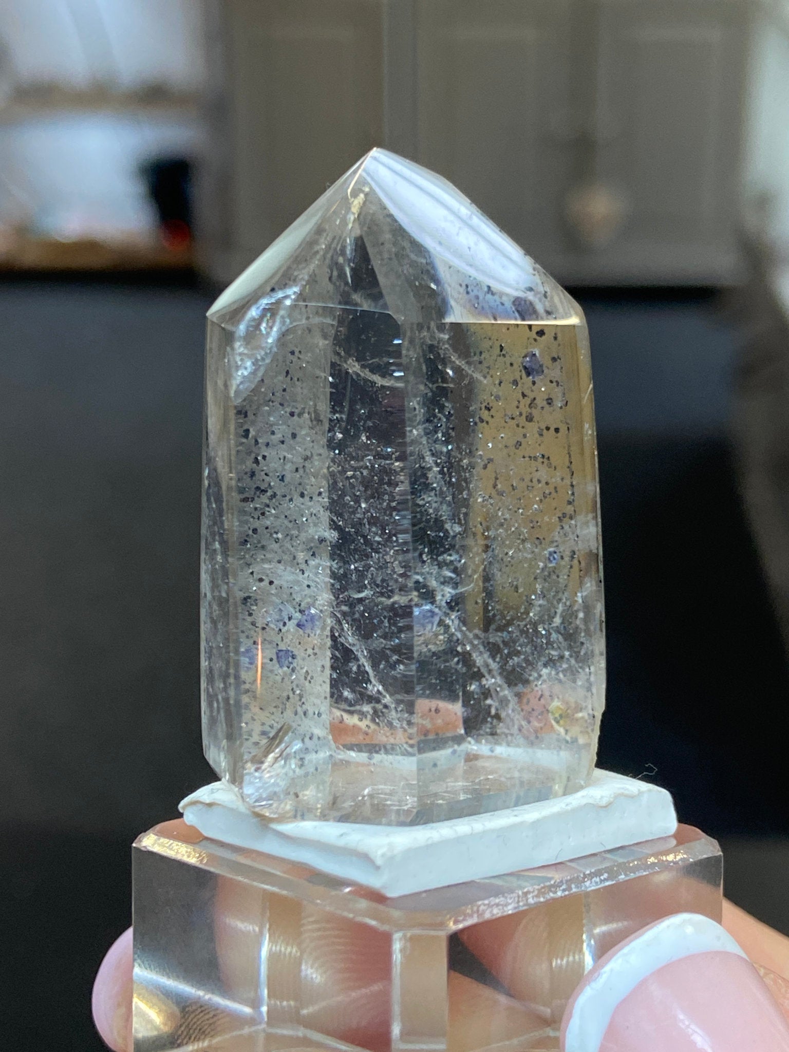 Madagascan Quartz Tower – Hematite Included