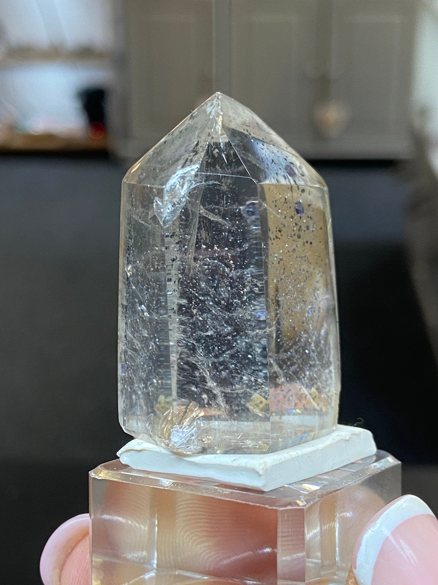 Madagascan Quartz Tower – Hematite Included