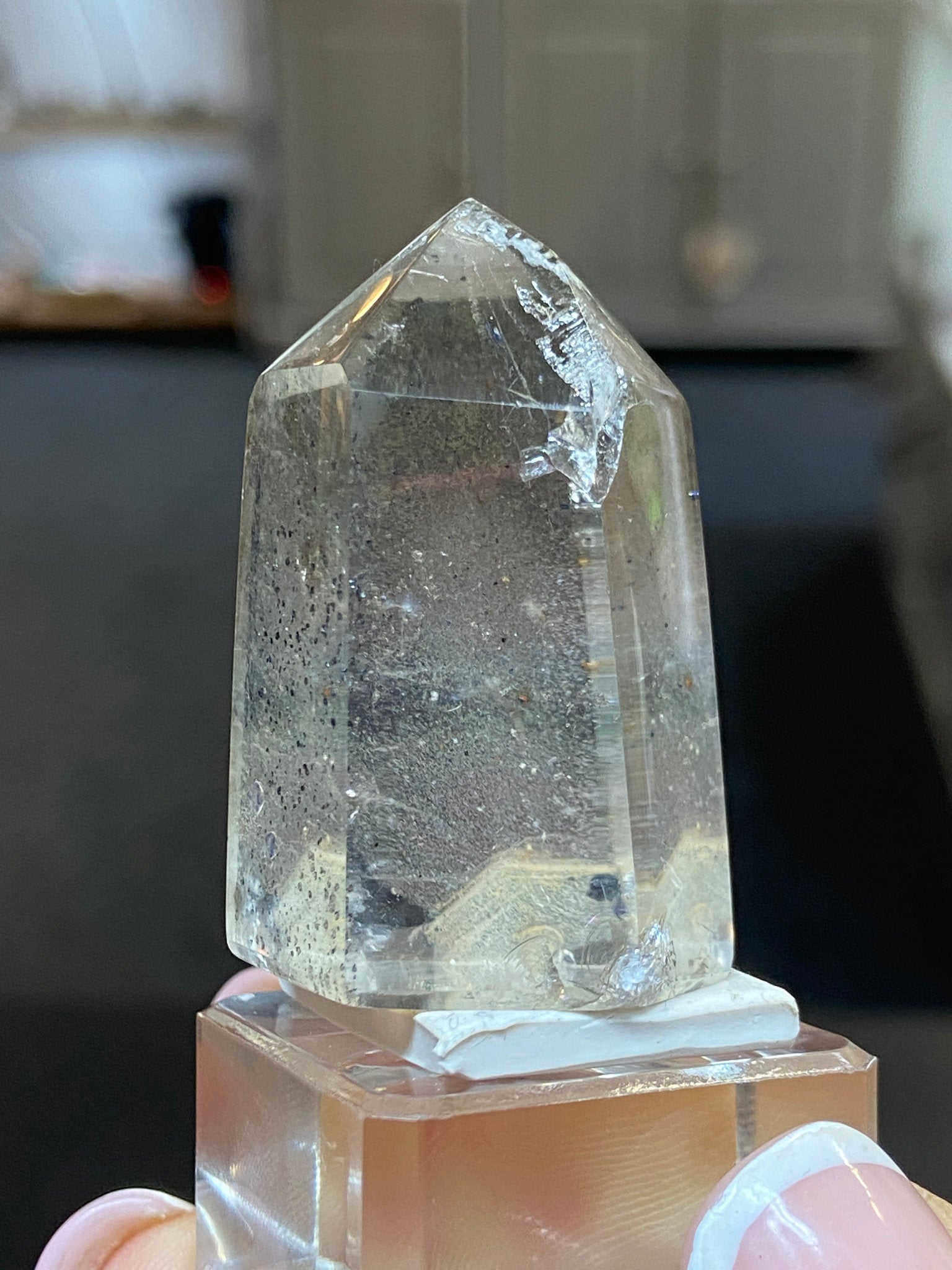 Madagascan Quartz Tower – Hematite Included