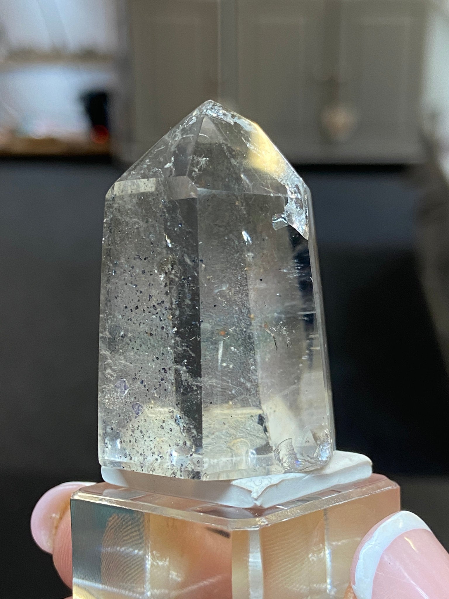 Madagascan Quartz Tower – Hematite Included