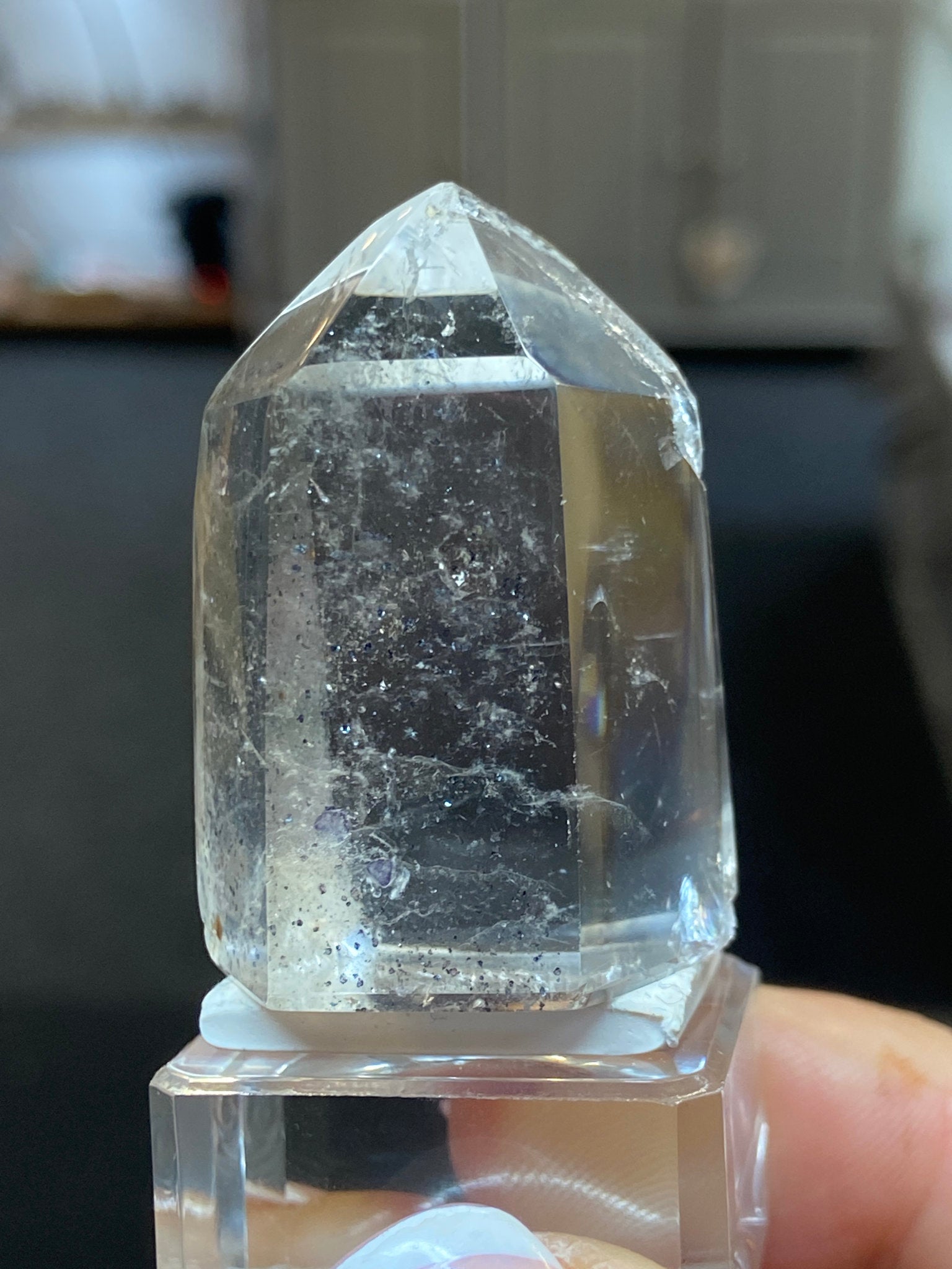 Madagascan Quartz Tower – Hematite Included