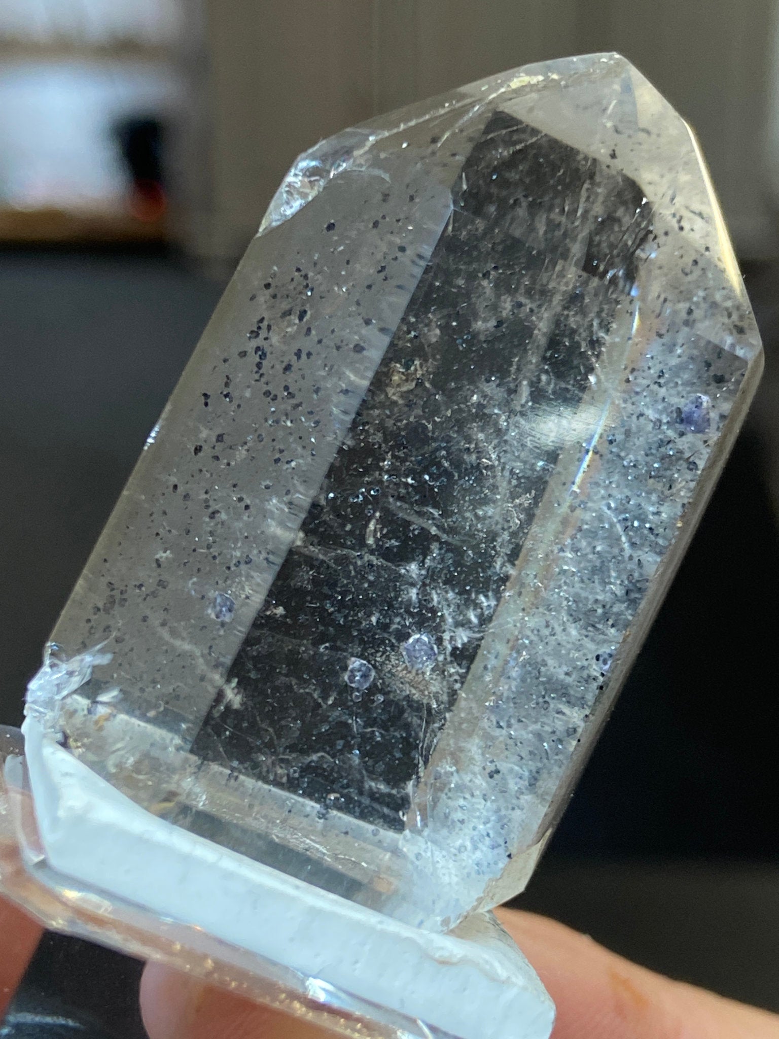 Madagascan Quartz Tower – Hematite Included