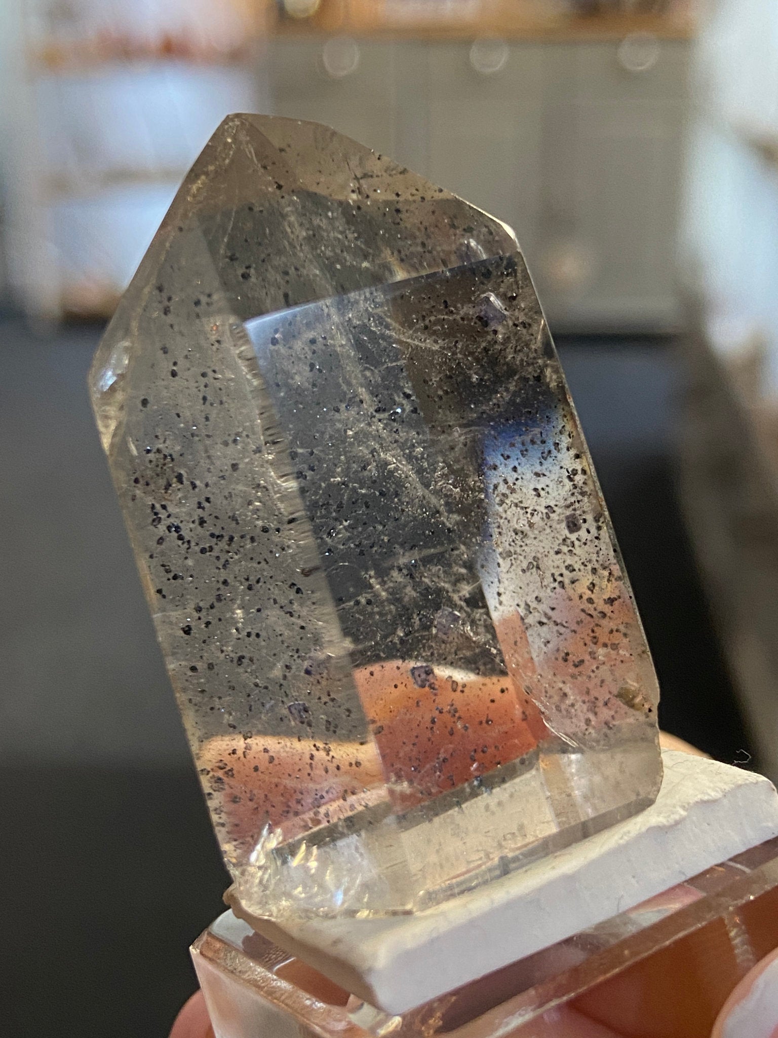 Madagascan Quartz Tower – Hematite Included