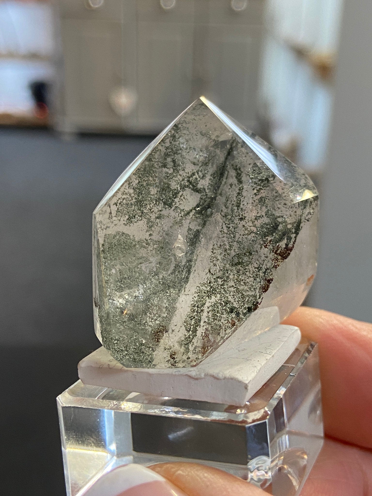 Madagascan Quartz Tower – Chlorite Waterfall