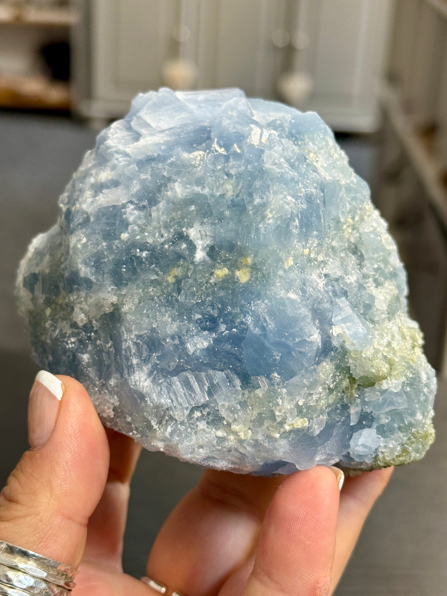 🔵 Natural Blue Calcite – Mexico