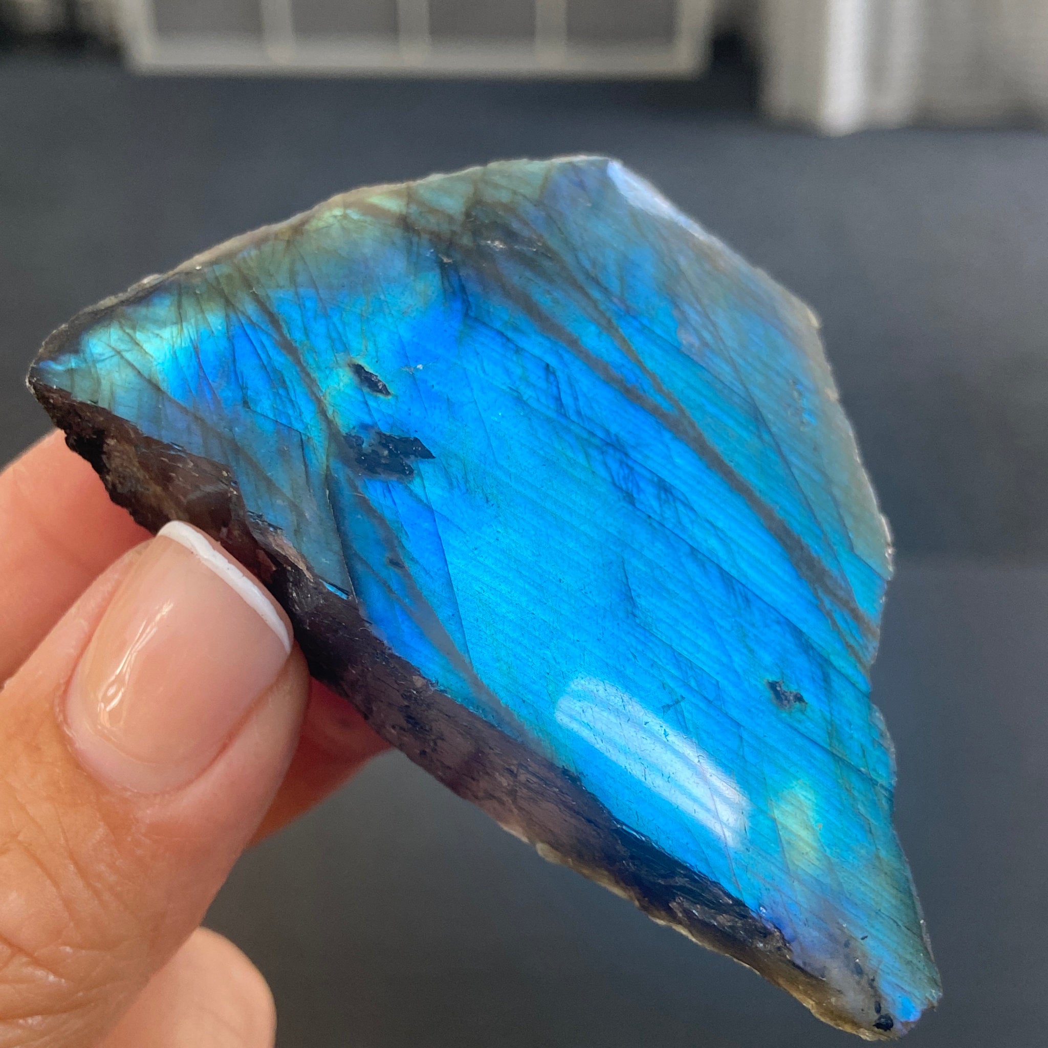 Madagascan Labradorite Slice