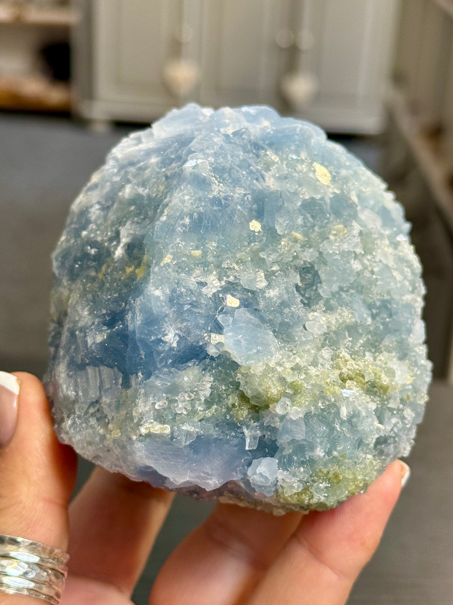 🔵 Natural Blue Calcite – Mexico