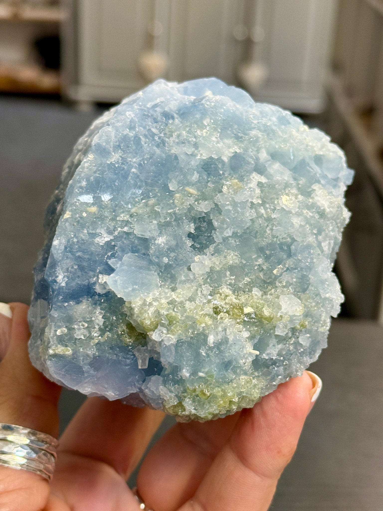 🔵 Natural Blue Calcite – Mexico