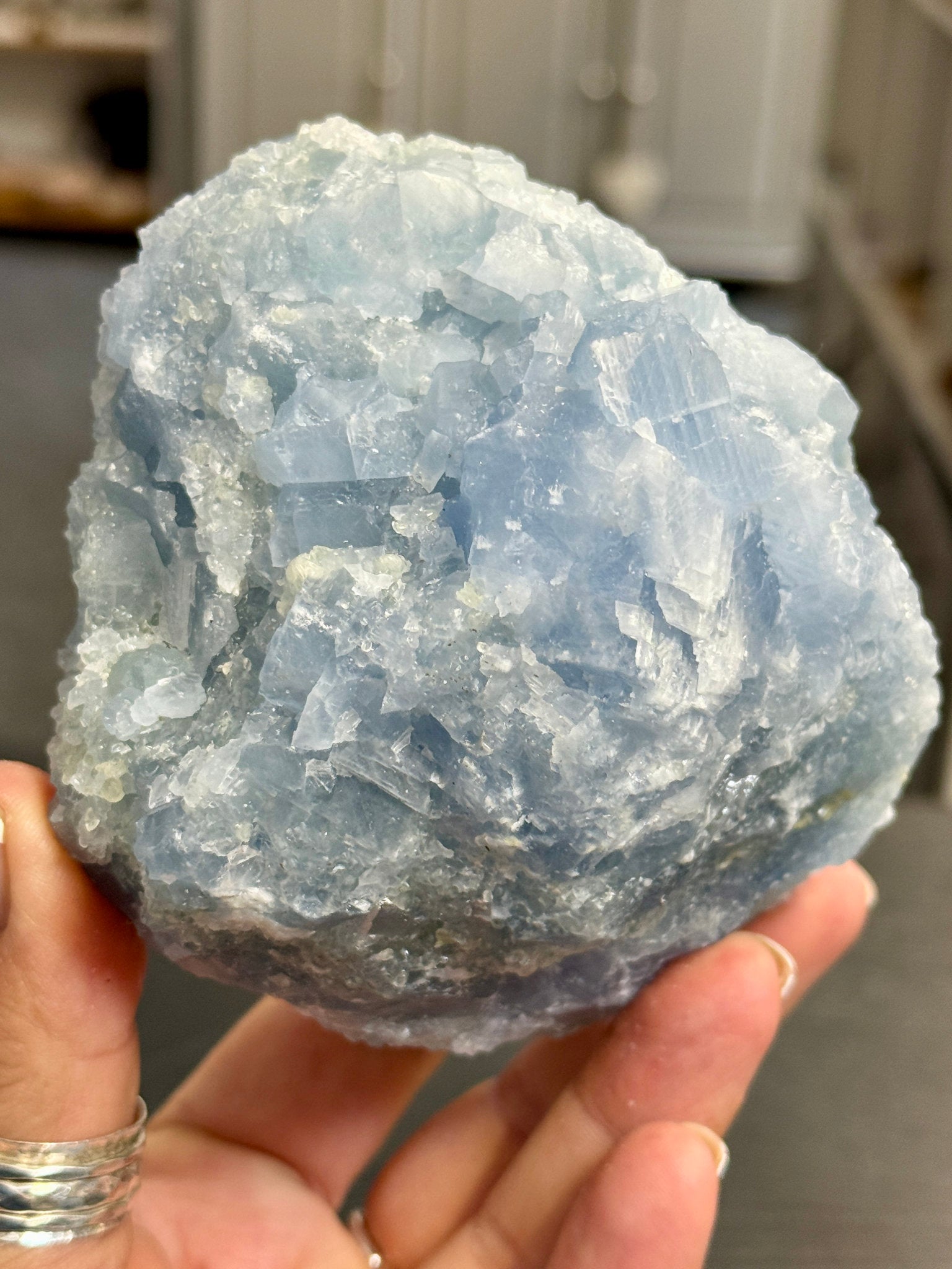 🔵 Natural Blue Calcite – Mexico