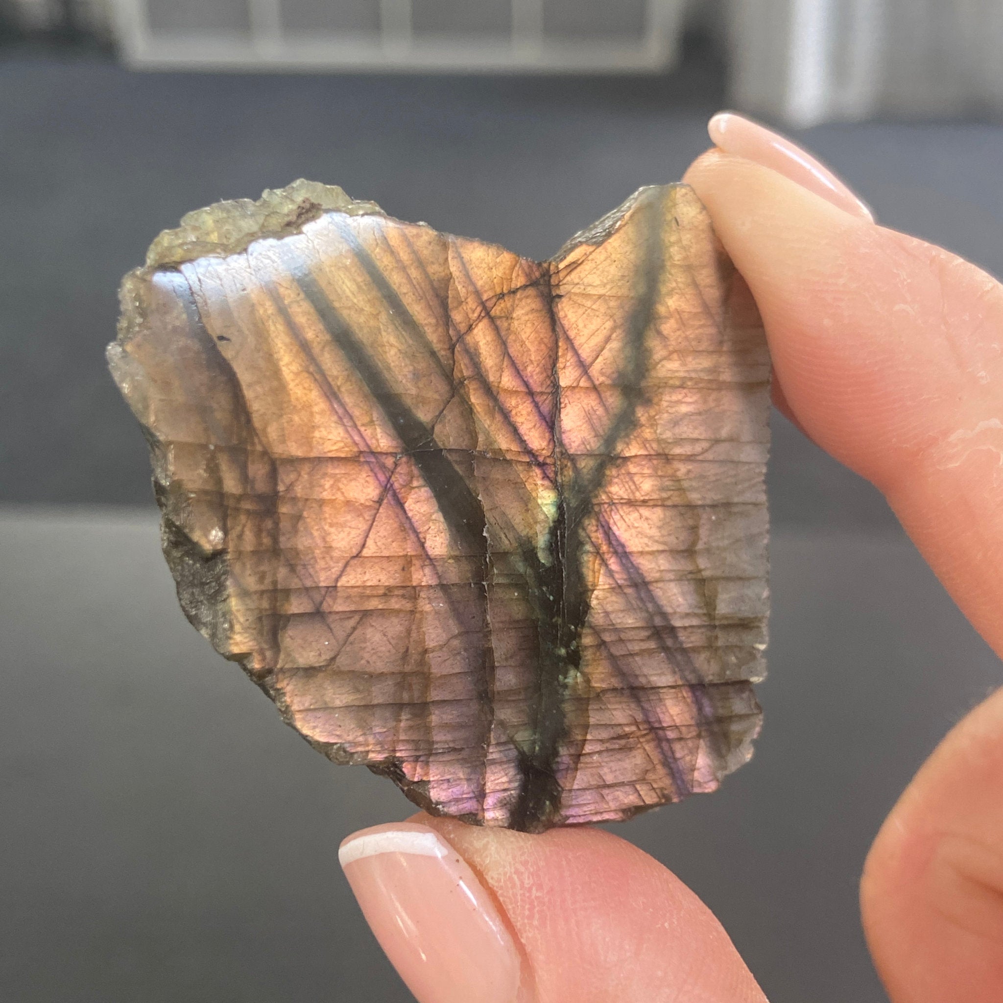 Madagascan Labradorite Slice