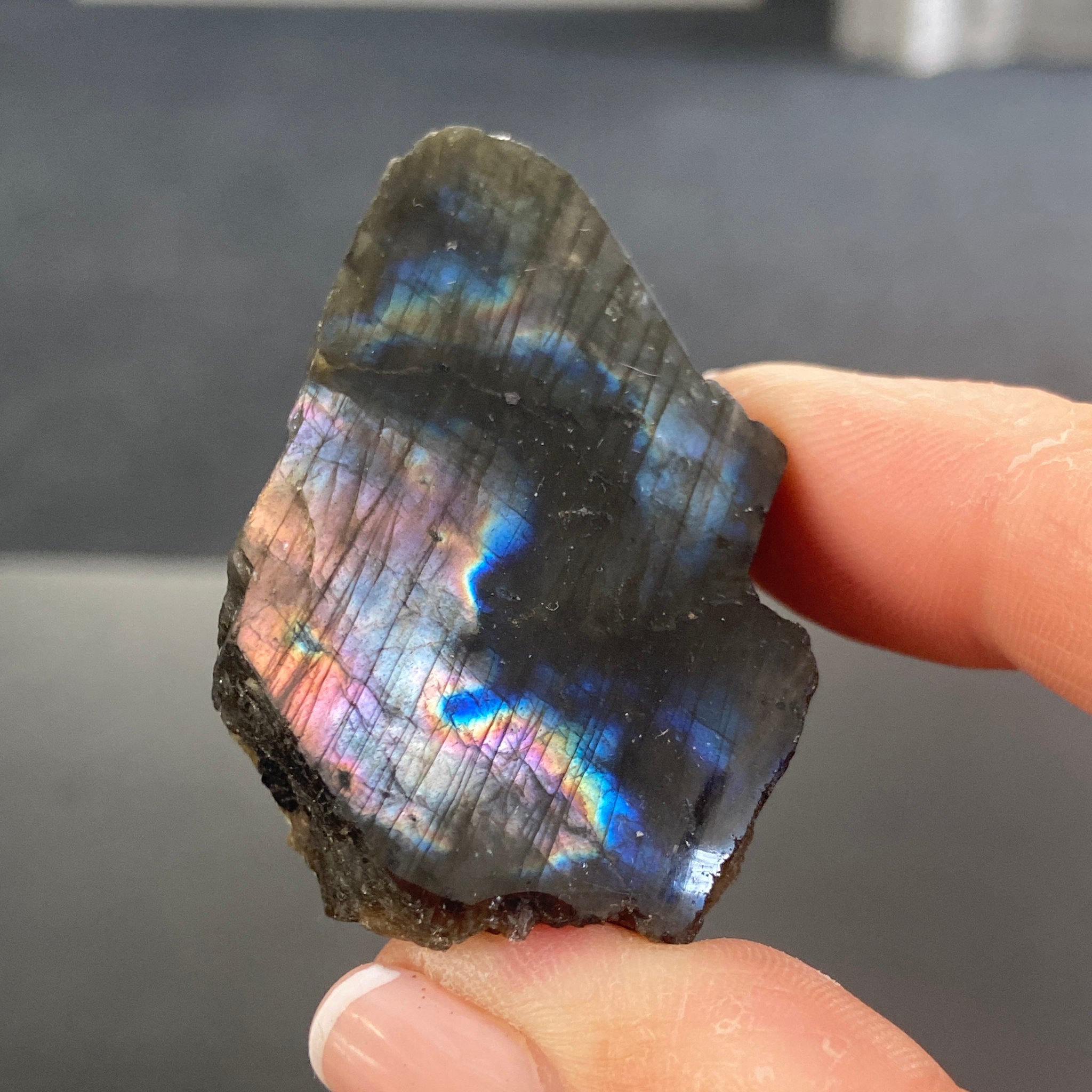 Madagascan Labradorite Slice