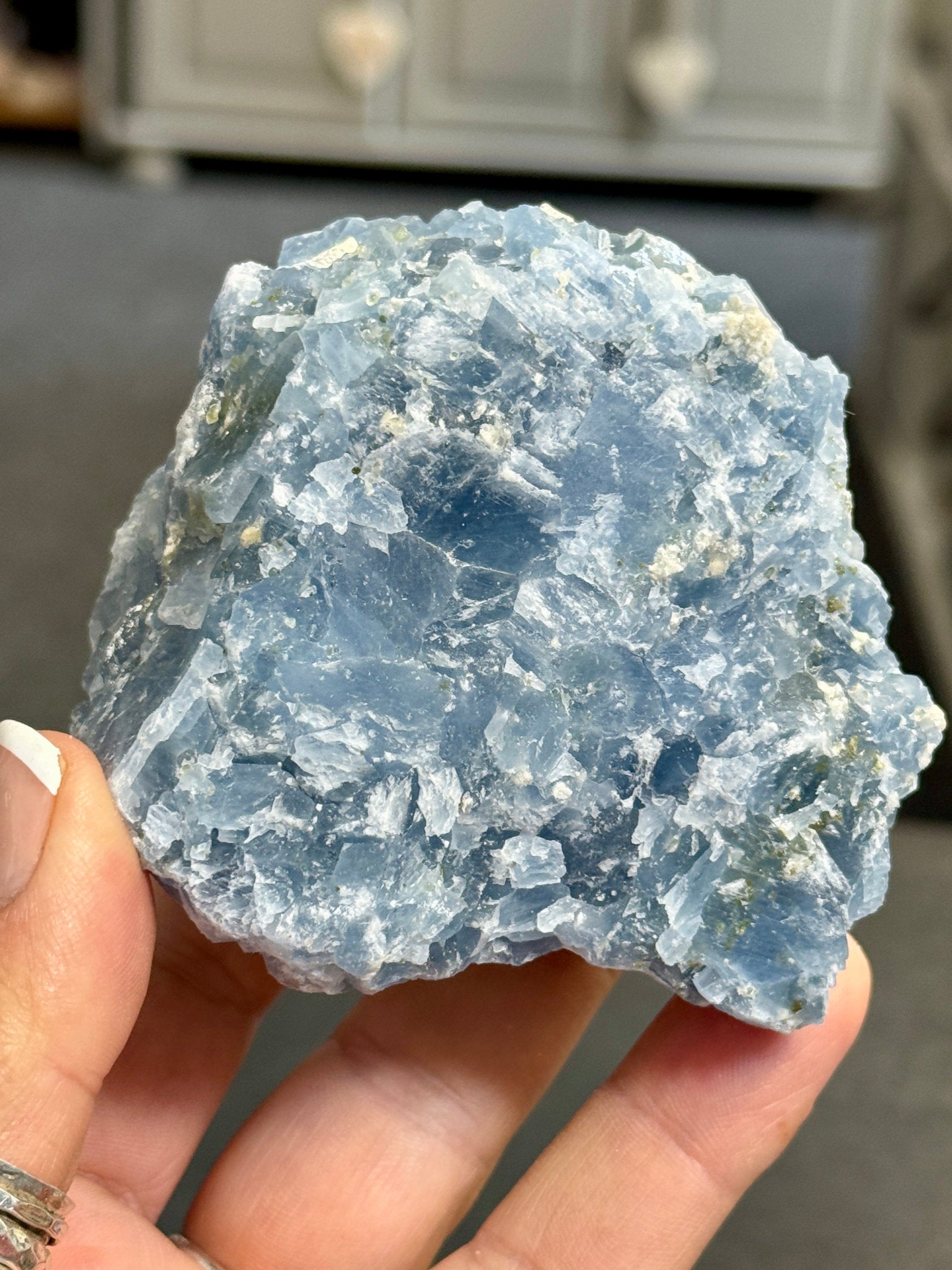 🔵 Natural Blue Calcite – Mexico