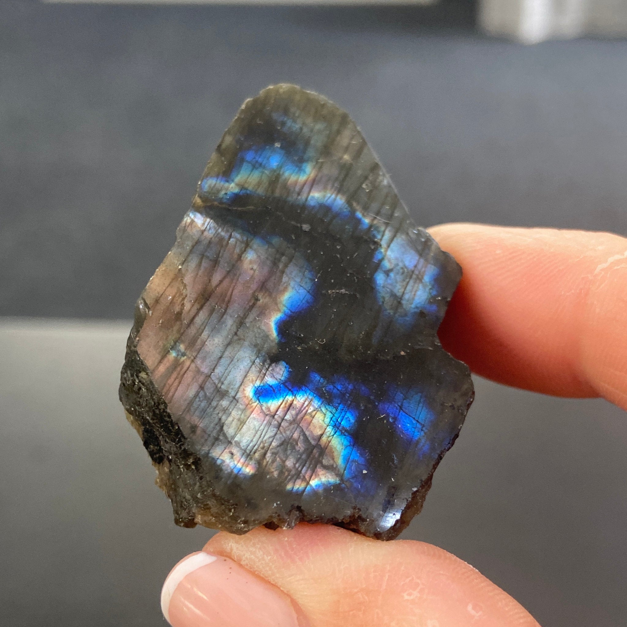 Madagascan Labradorite Slice