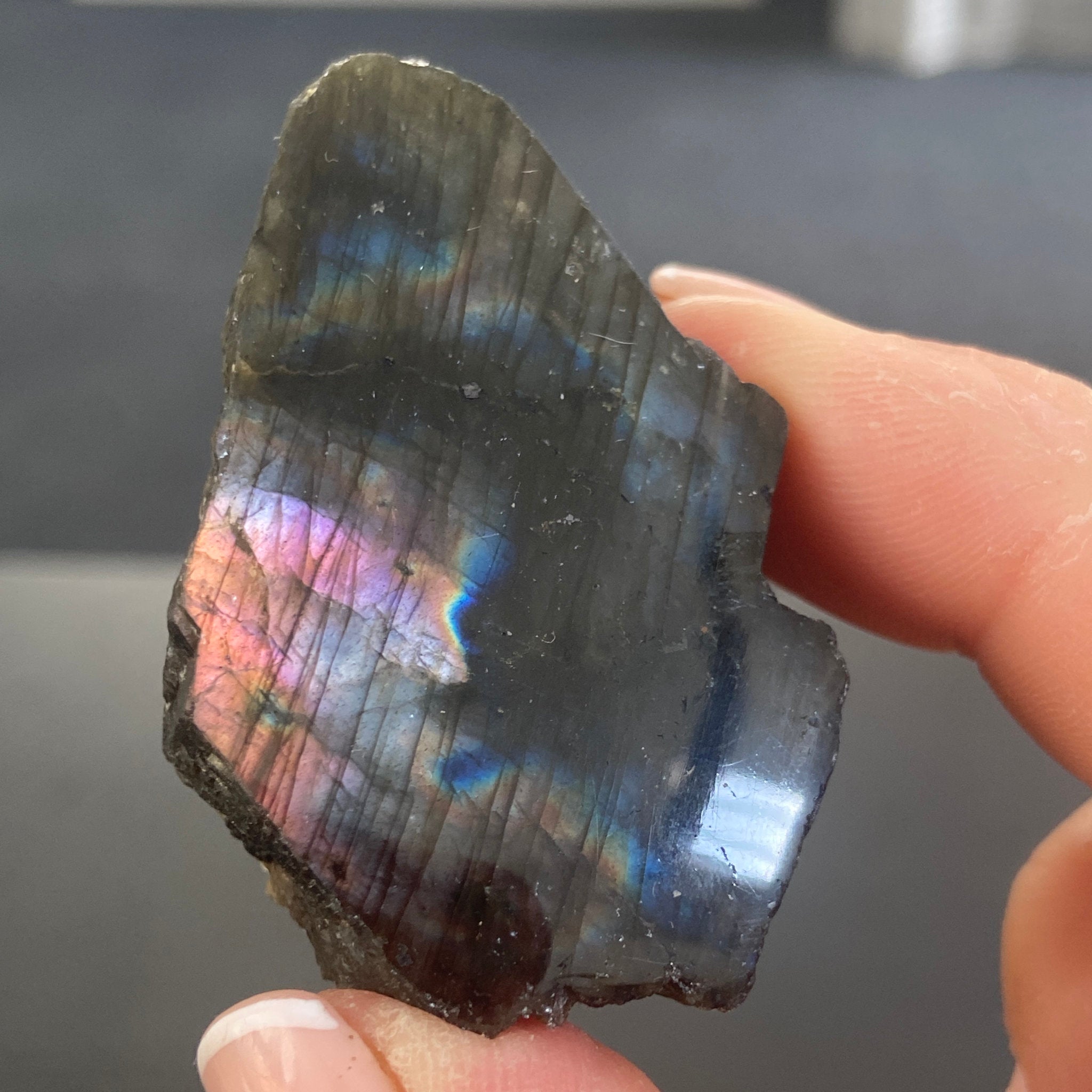 Madagascan Labradorite Slice