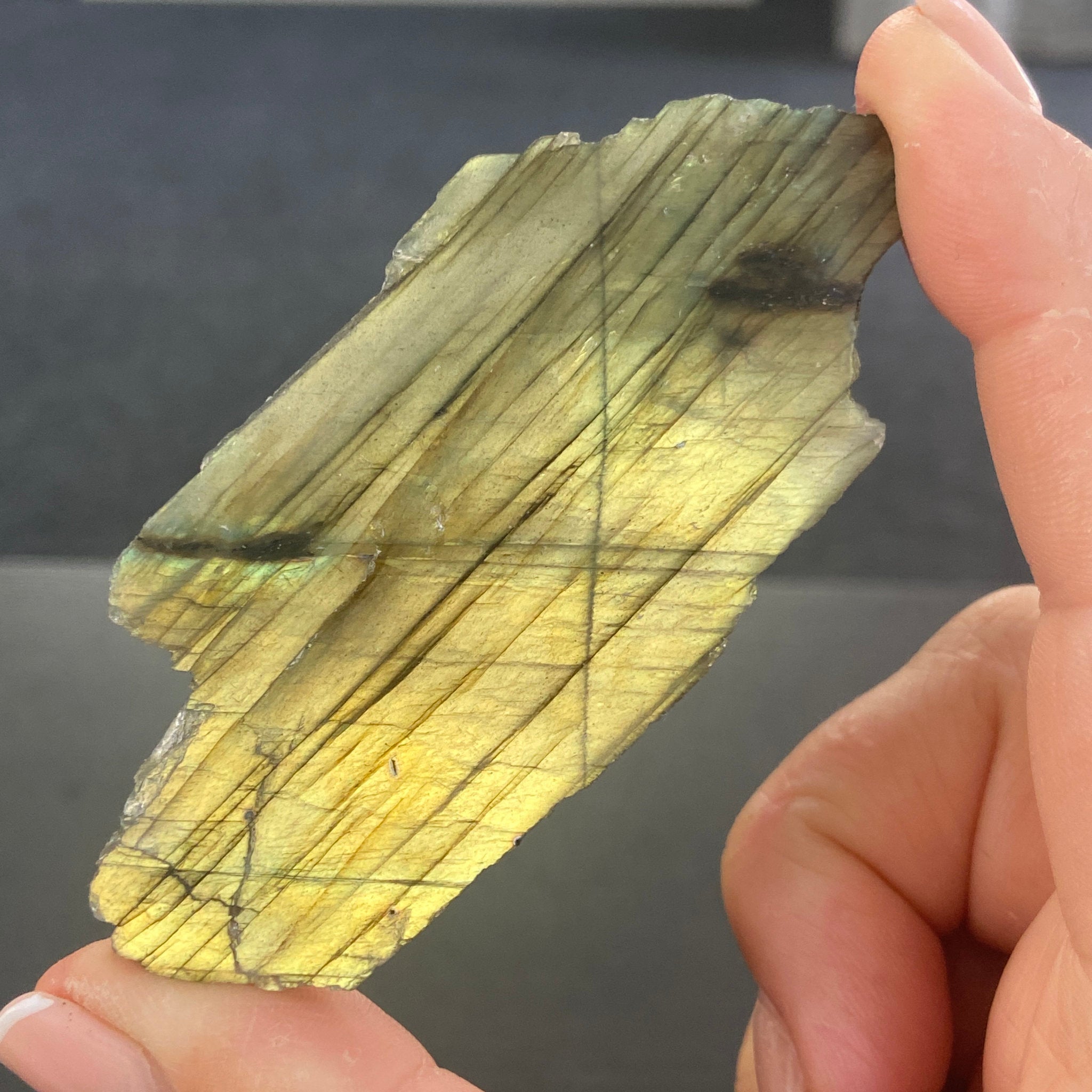 Madagascan Labradorite Slice