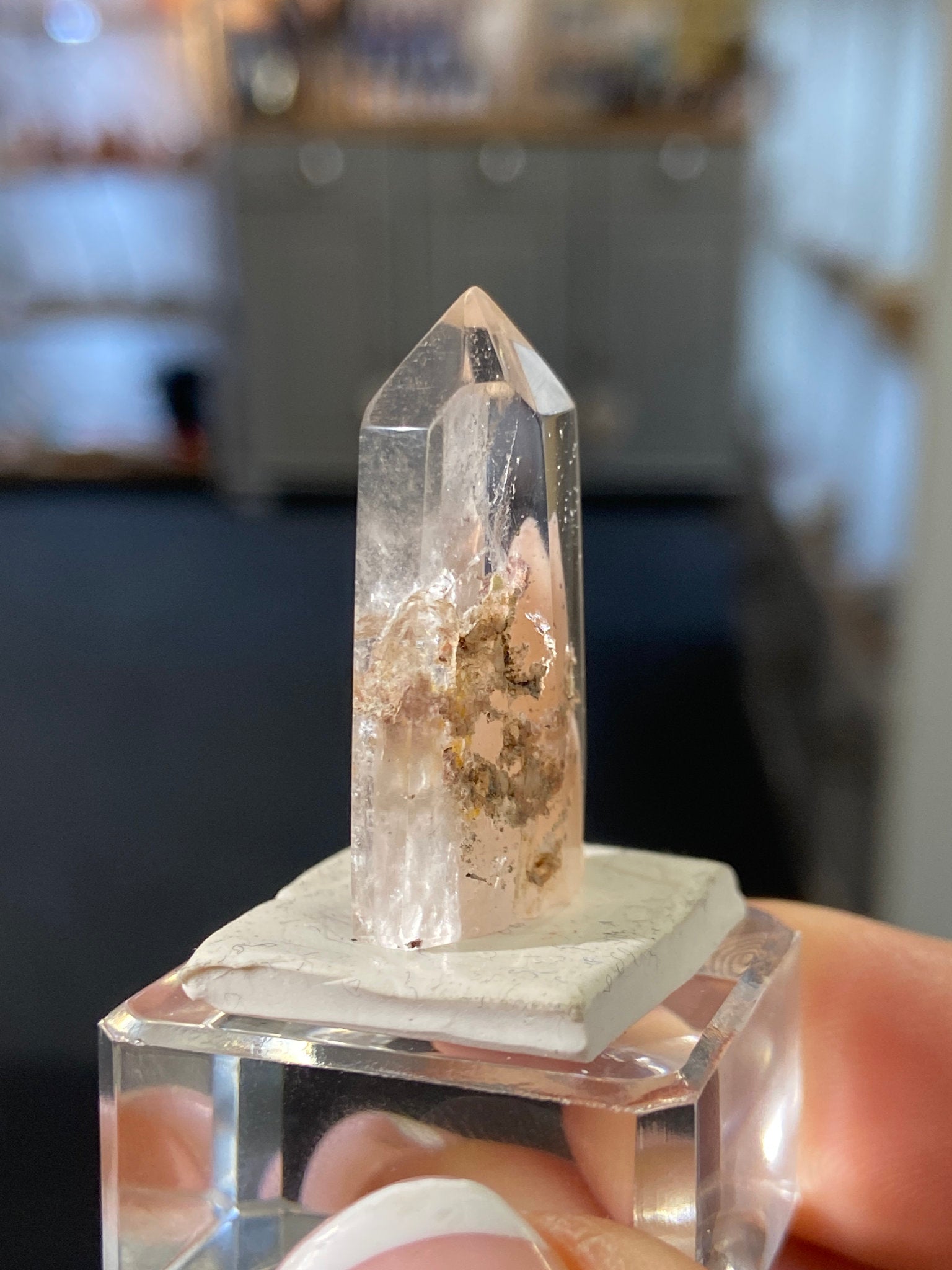 Madagascan Quartz Tower – Orange Chalcedony Phantom
