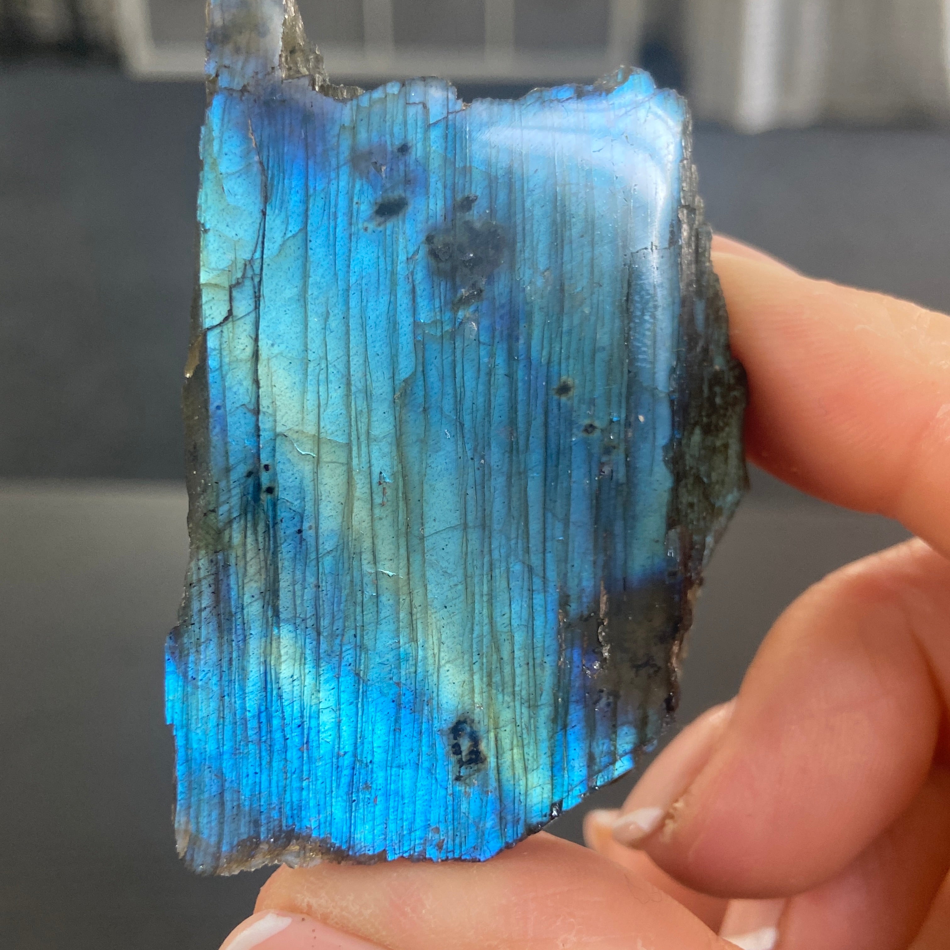 Madagascan Labradorite Slice