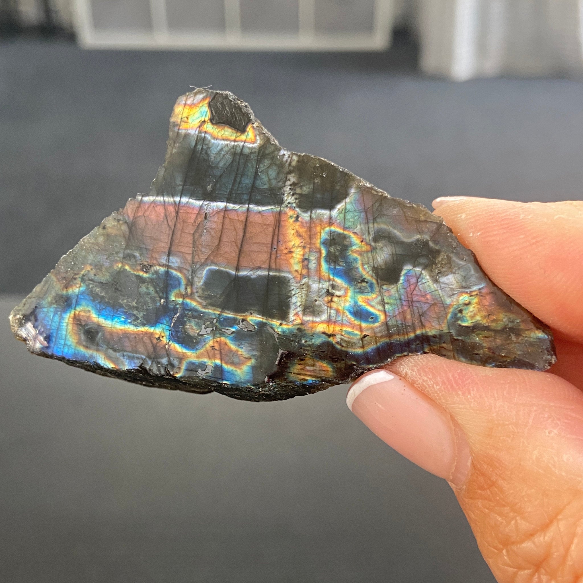 Madagascan Labradorite Papillon Slice