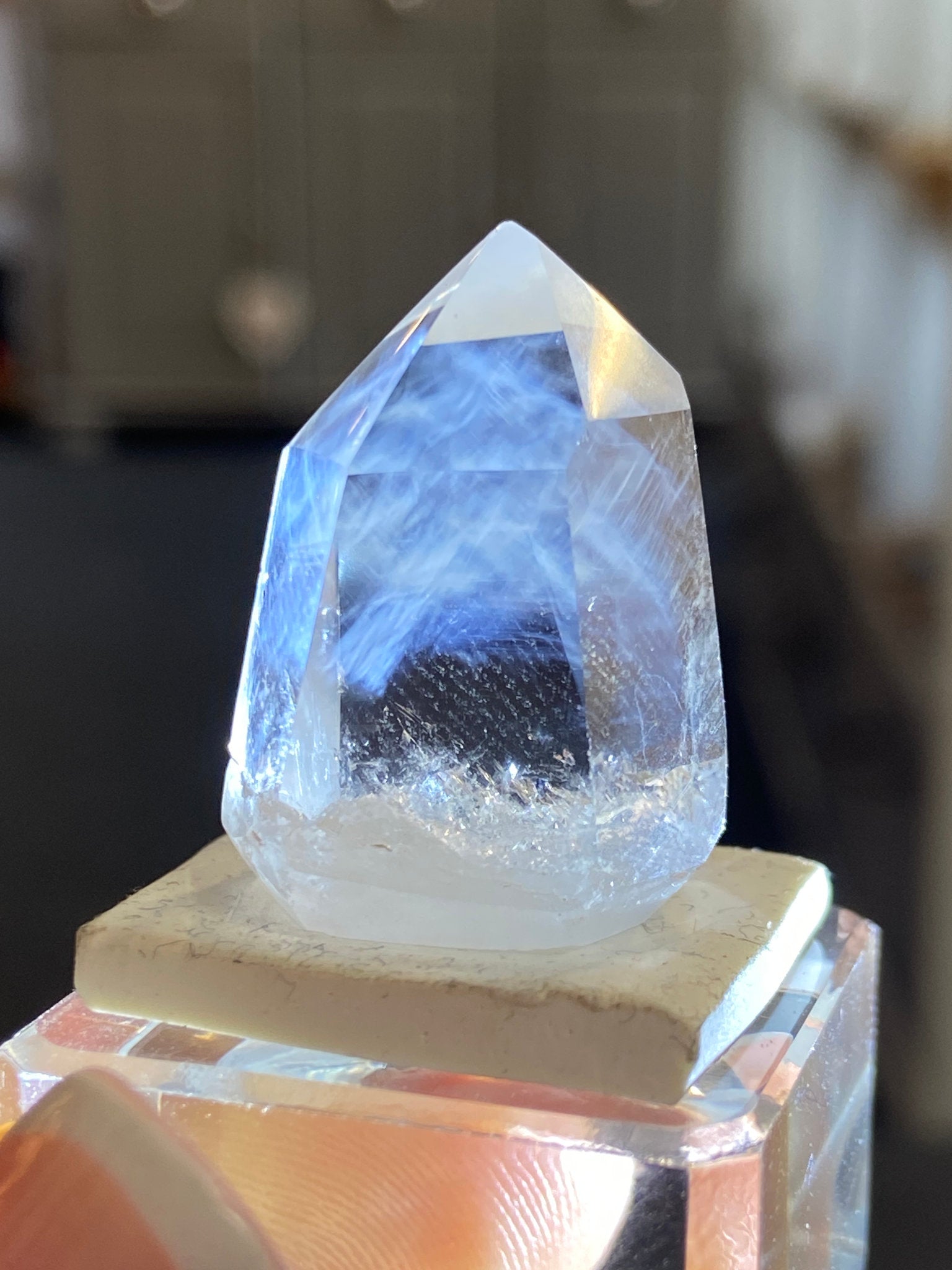 Madagascan Quartz Tower – Blue Needle Included