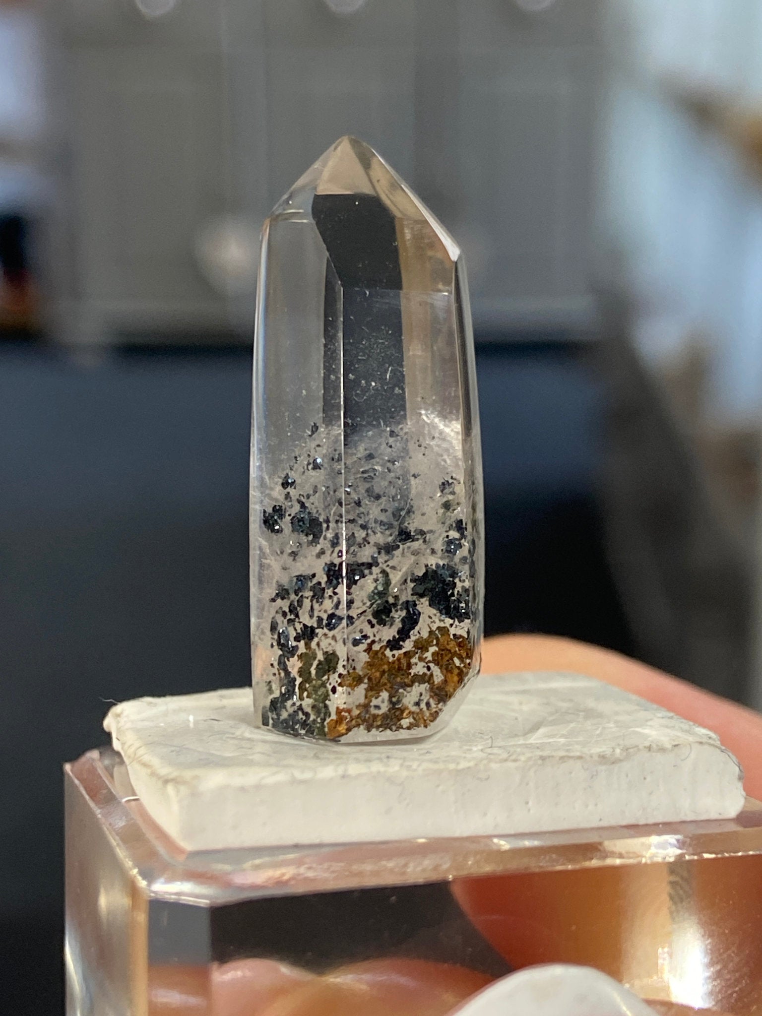 Madagascan Quartz Tower – Hematite Included