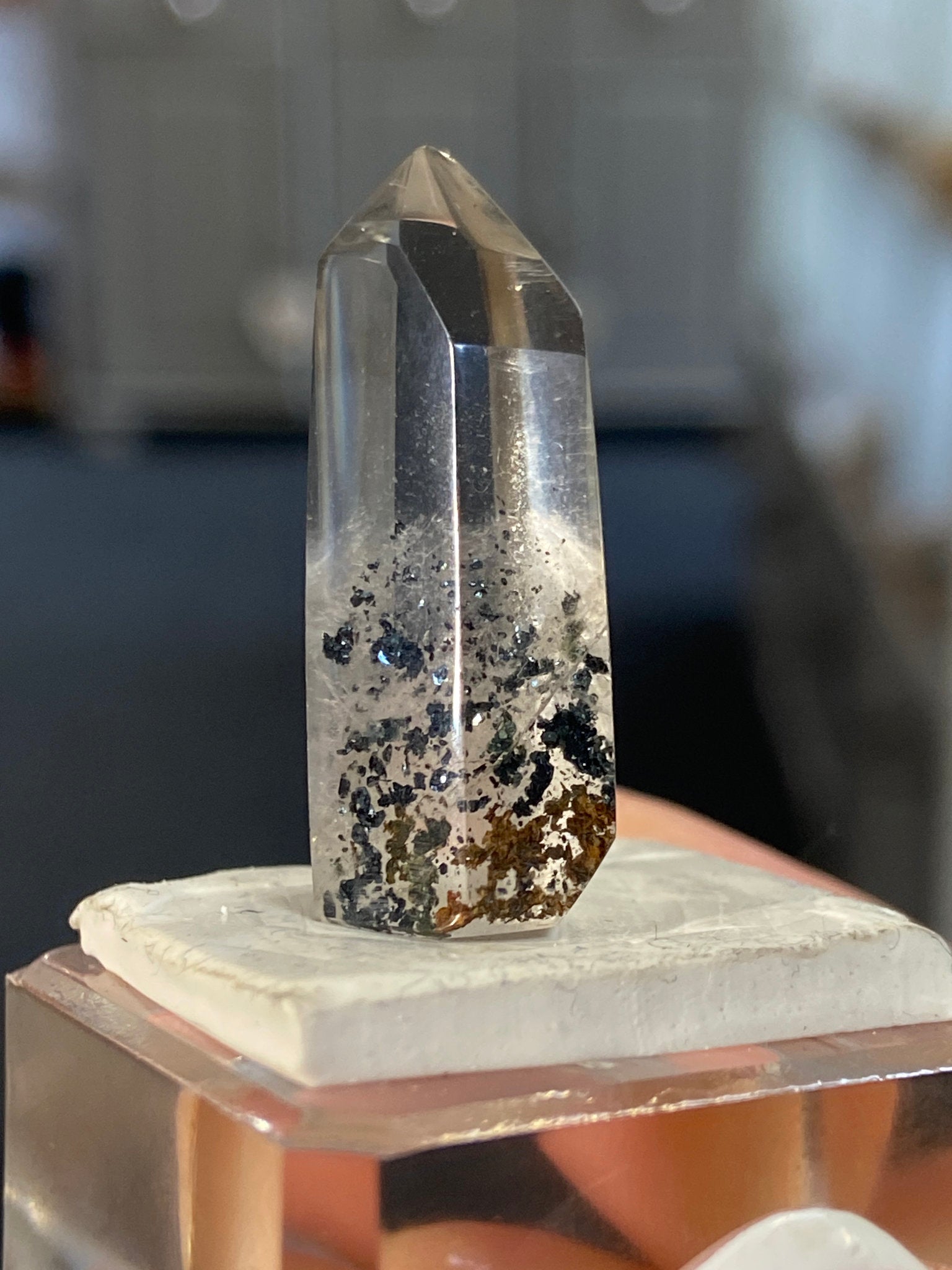 Madagascan Quartz Tower – Hematite Included