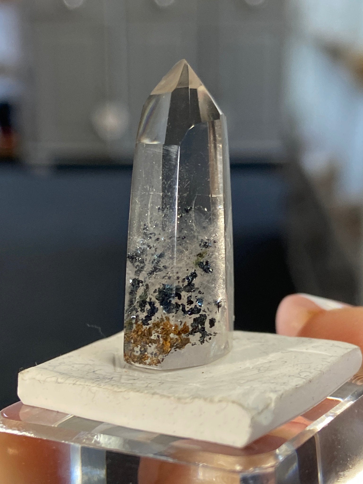 Madagascan Quartz Tower – Hematite Included