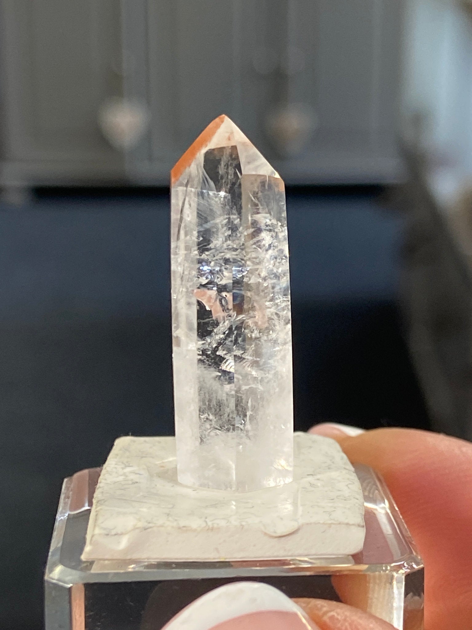 Madagascan Quartz Tower – Chalcedony with Cloudy Veils