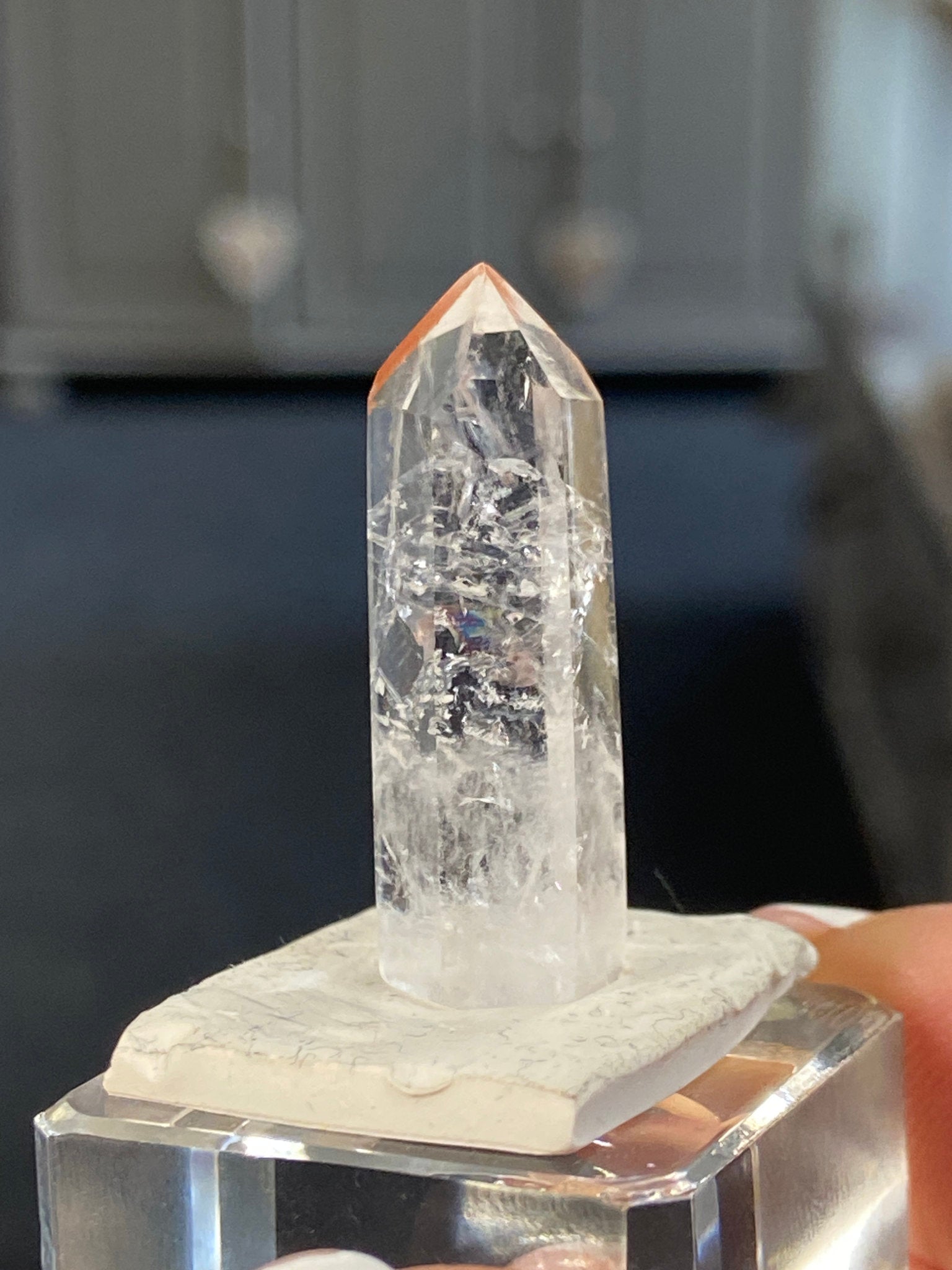 Madagascan Quartz Tower – Chalcedony with Cloudy Veils