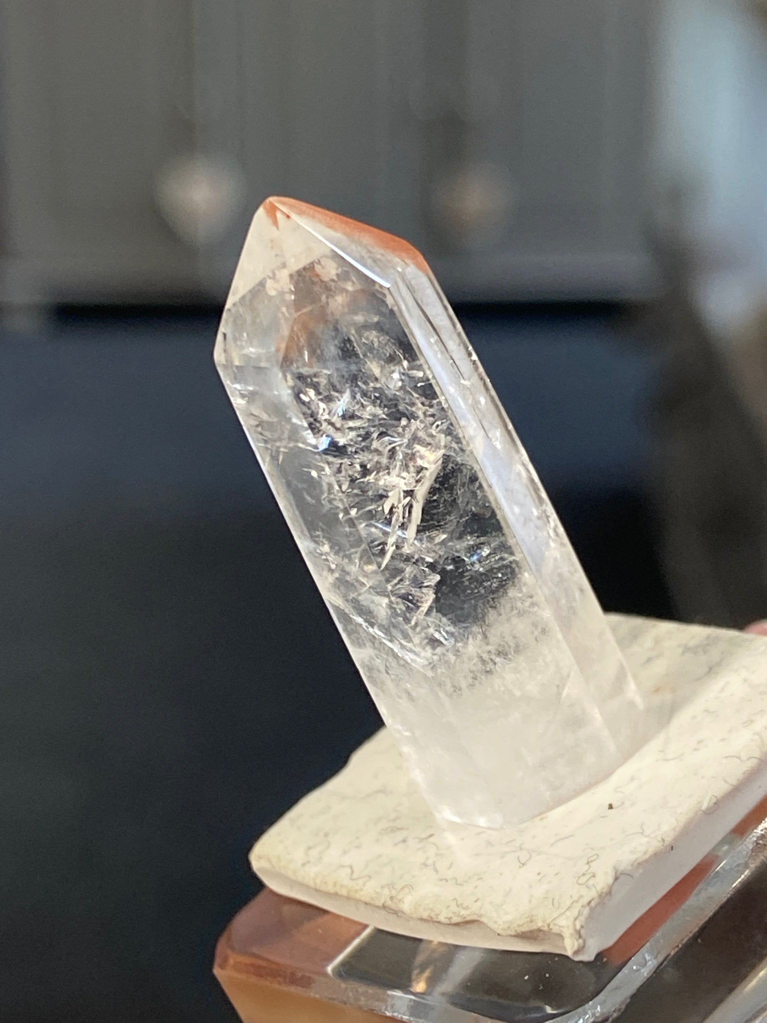 Madagascan Quartz Tower – Chalcedony with Cloudy Veils
