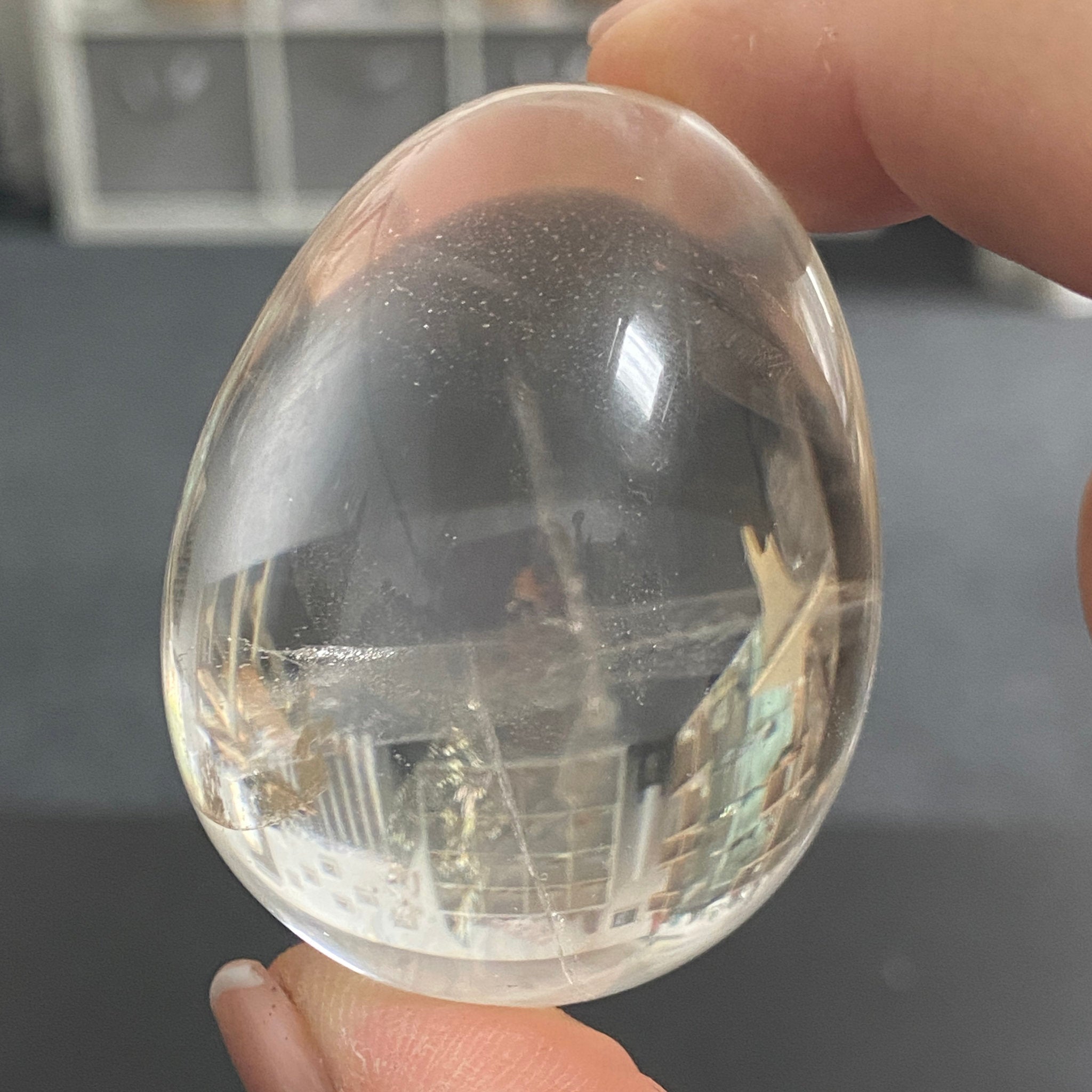 AA Clear Quartz Egg - Madagascar