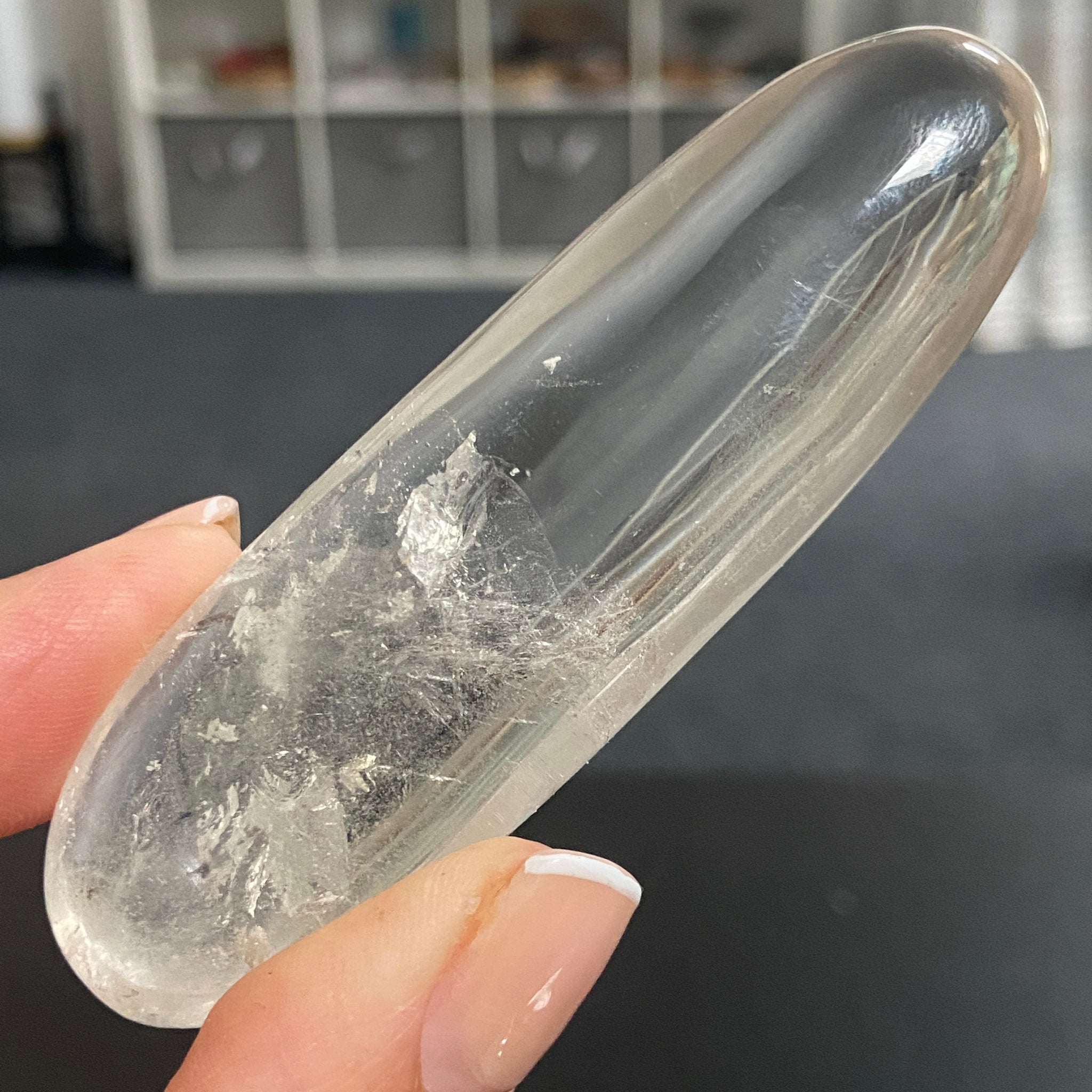 River Rolled Clear Quartz Freeform