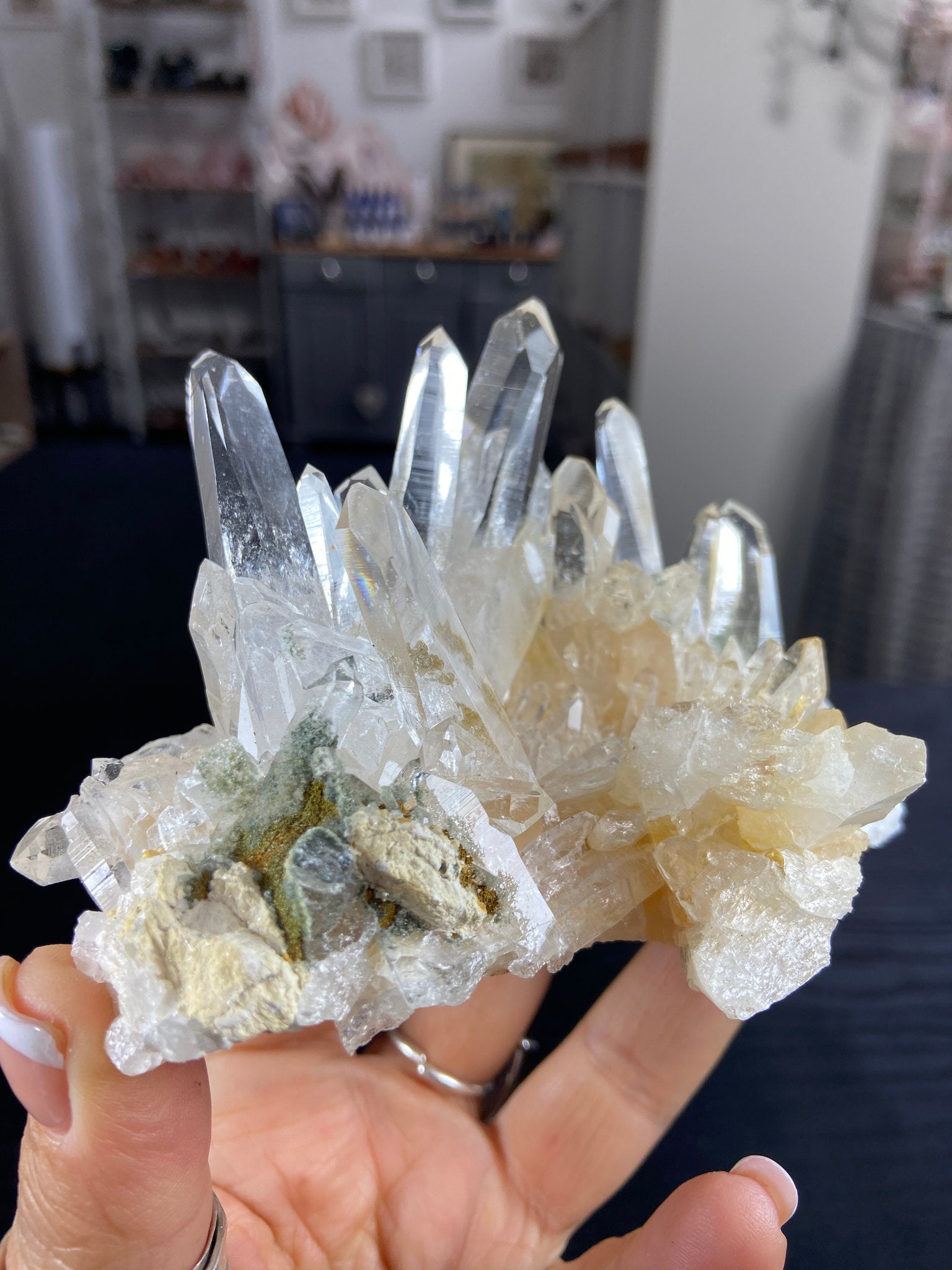 Lemurian Light Quartz Cluster – Colombia