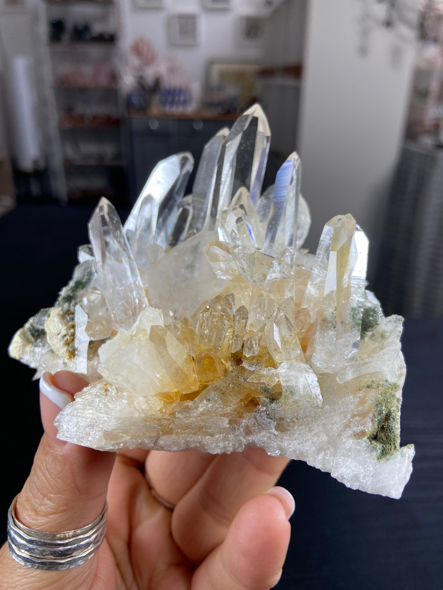 Lemurian Light Quartz Cluster – Colombia