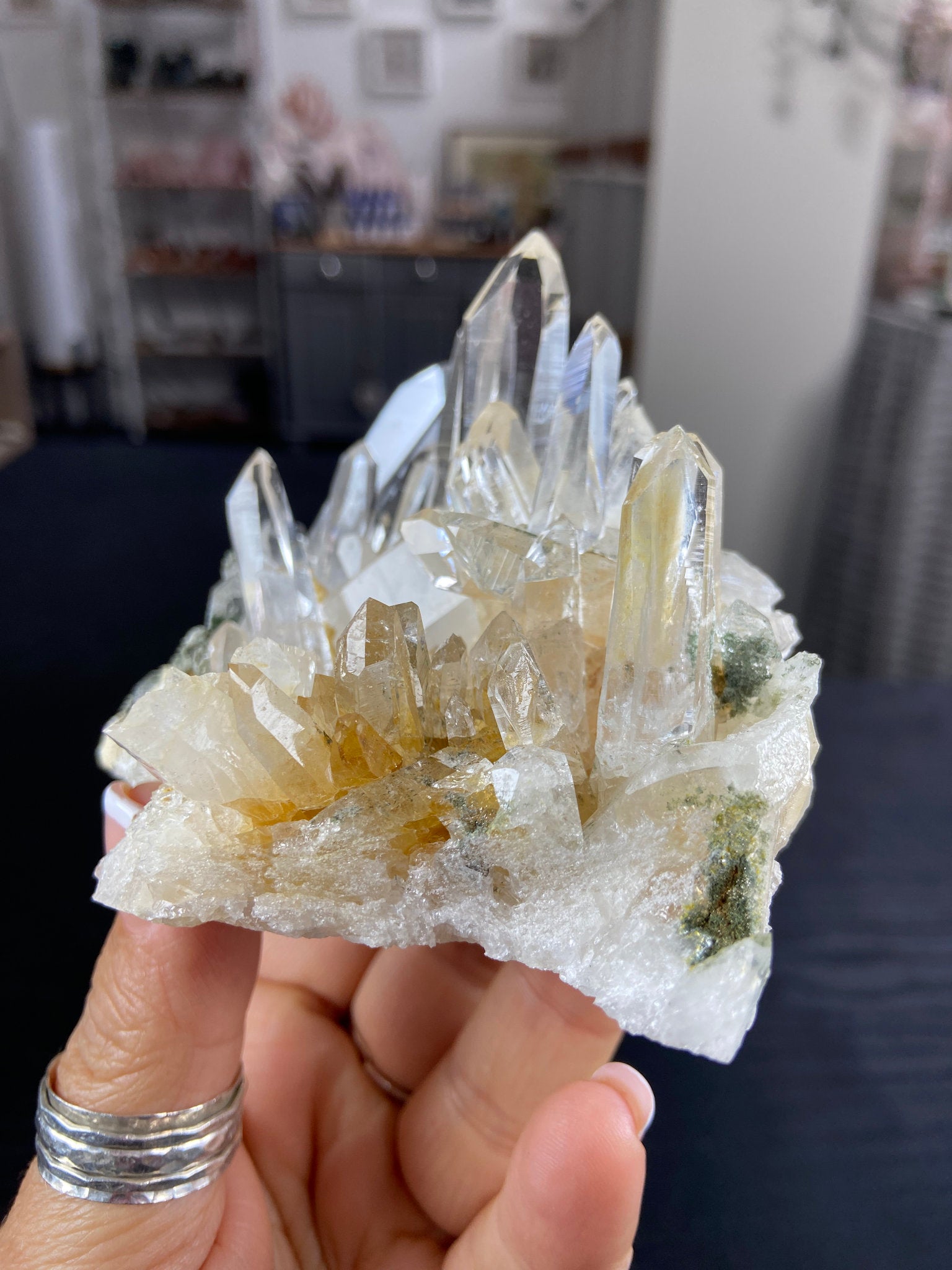 Lemurian Light Quartz Cluster – Colombia