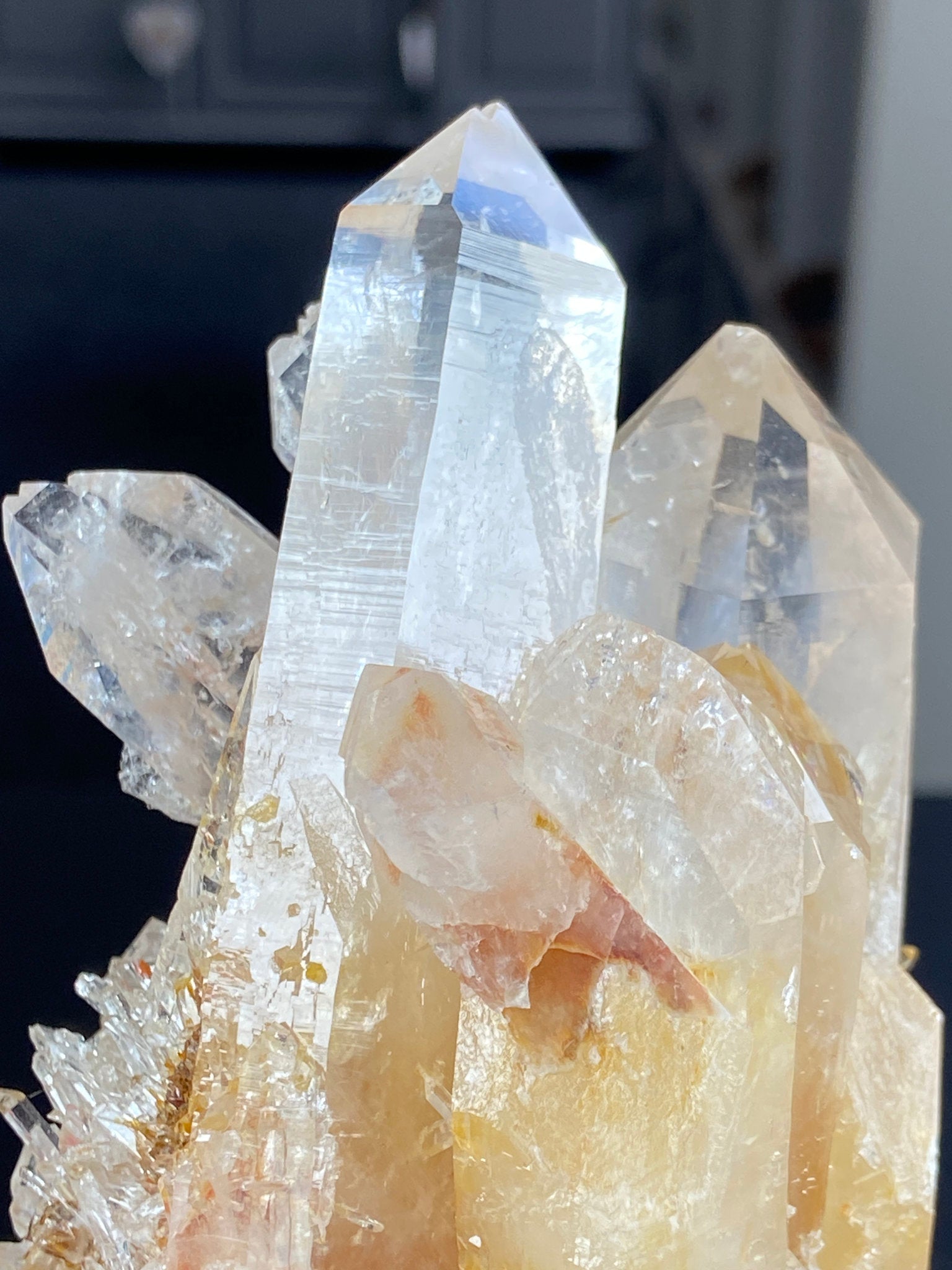 Blue Smoke Lemurian Light Quartz Cluster – Colombia