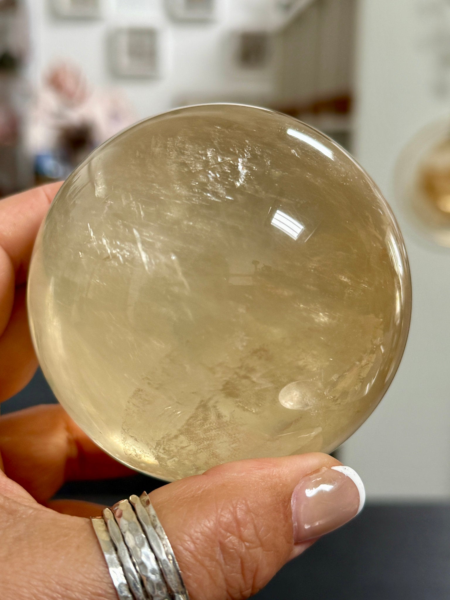 💛 Honey Calcite Sphere – Mexico