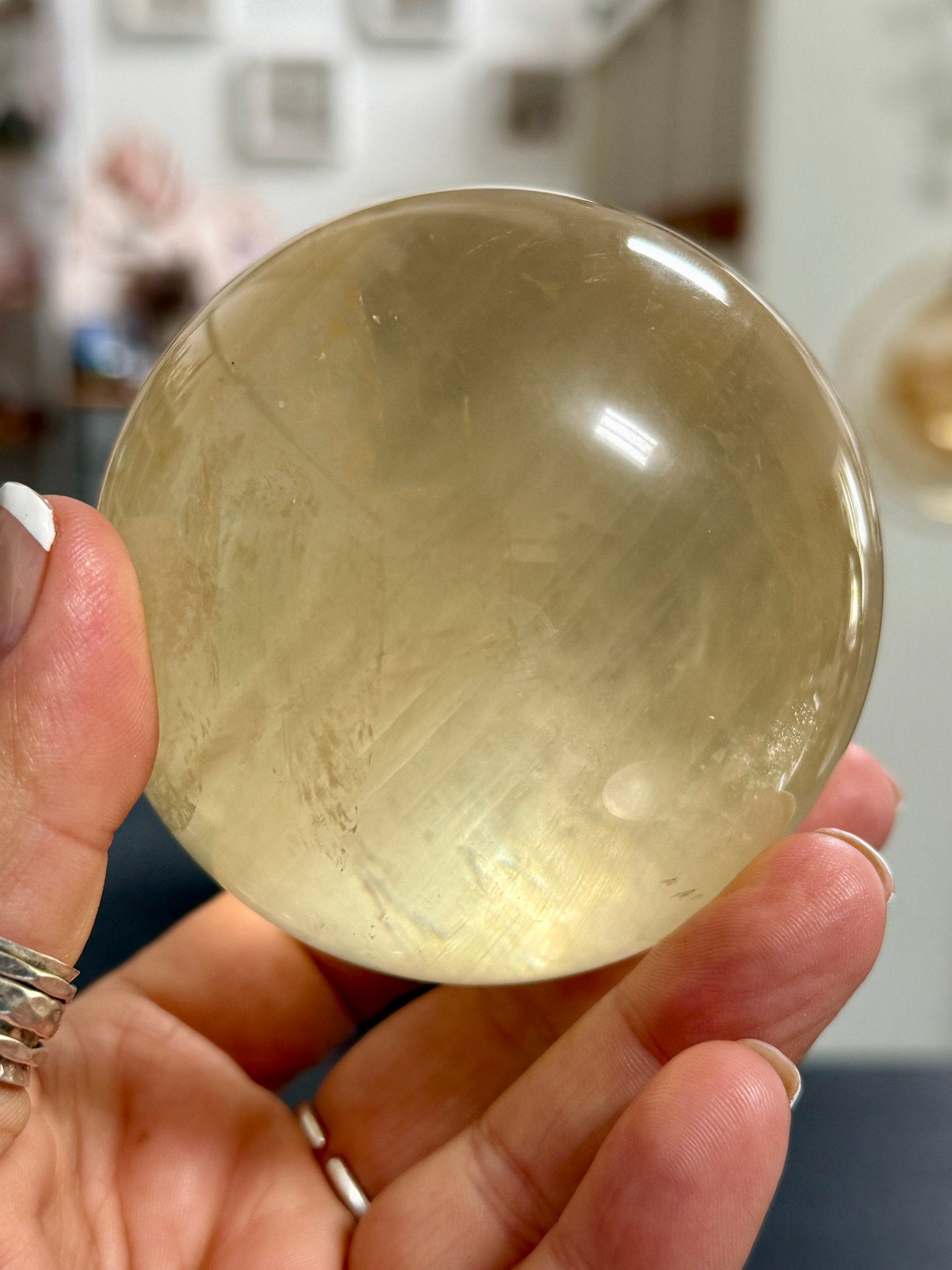 💛 Honey Calcite Sphere – Mexico