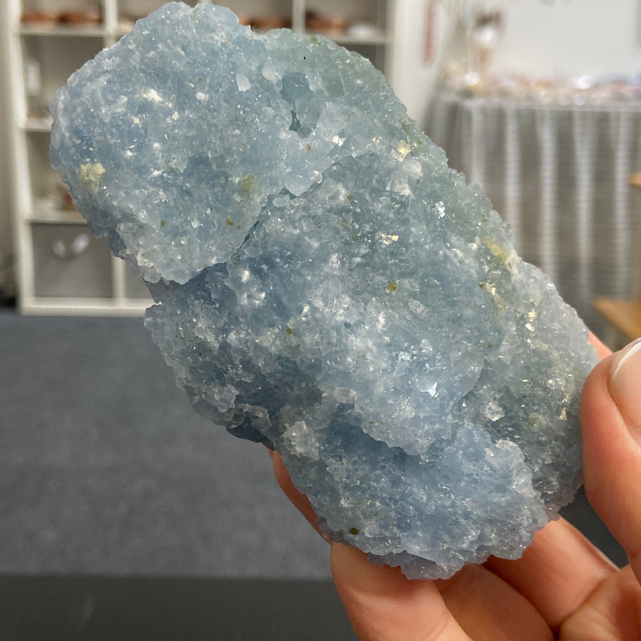Blue Calcite Cluster – Mexico